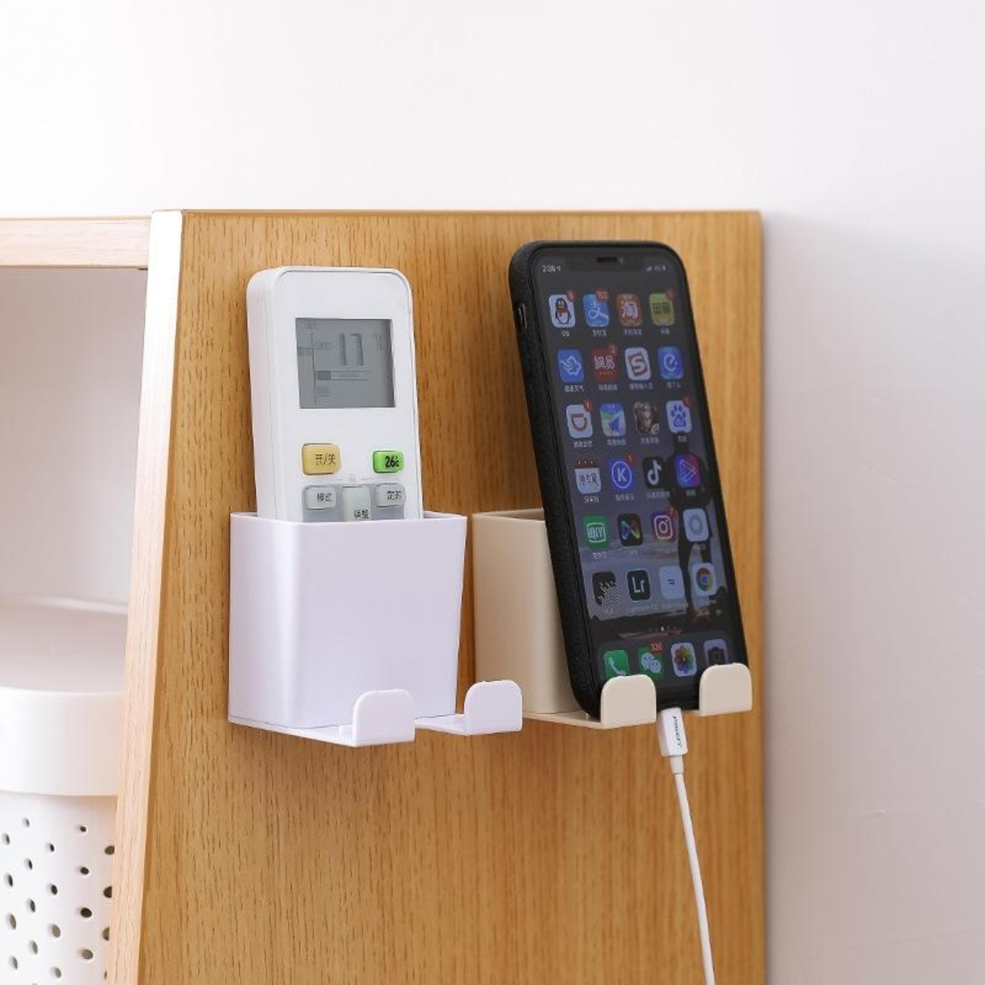 Space Saver Wall Mounted Remote Control Holder  Phone Organiser Storage Box 1