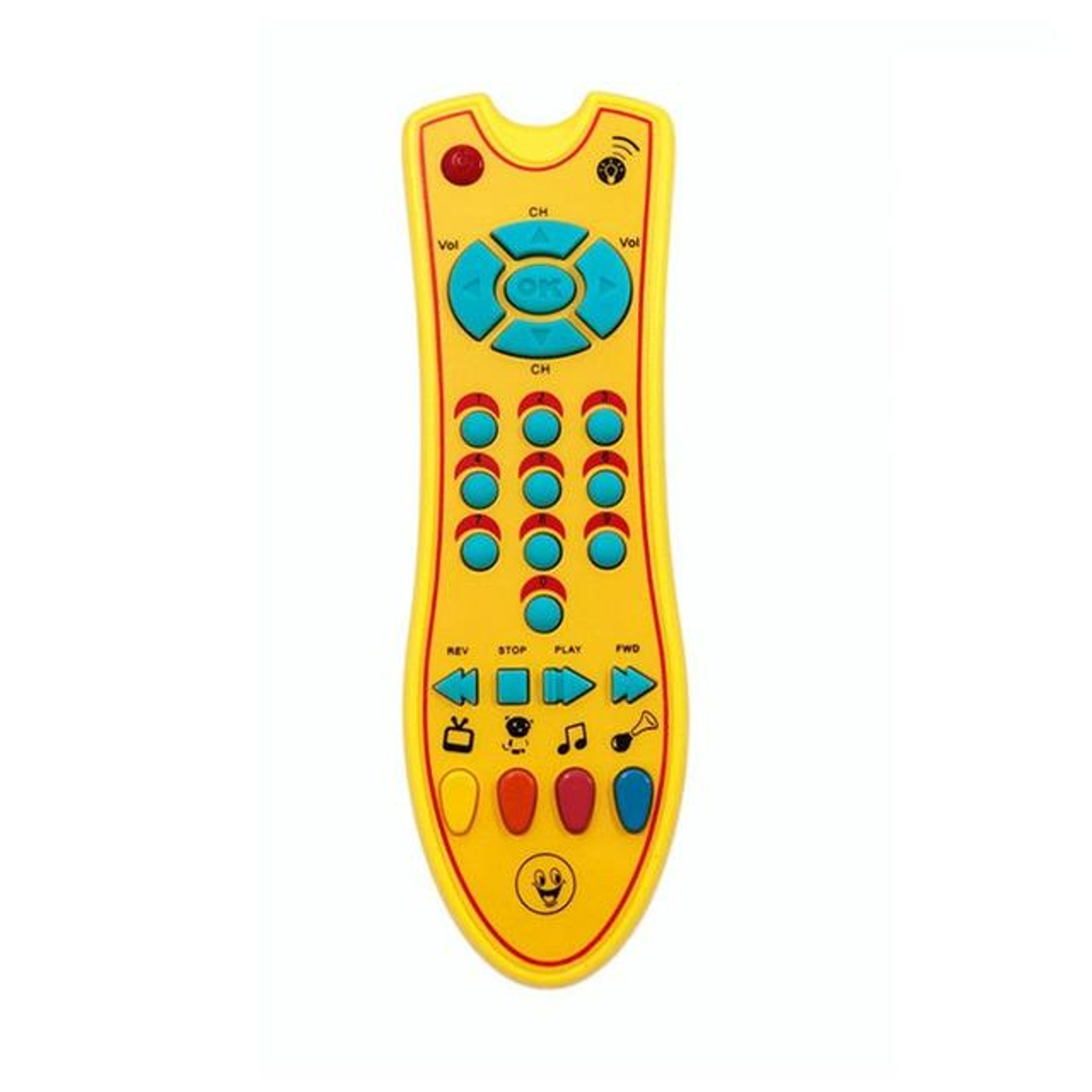Baby Learning Remote With Music  Lights Interactive Educational Toy For Toddlers 0