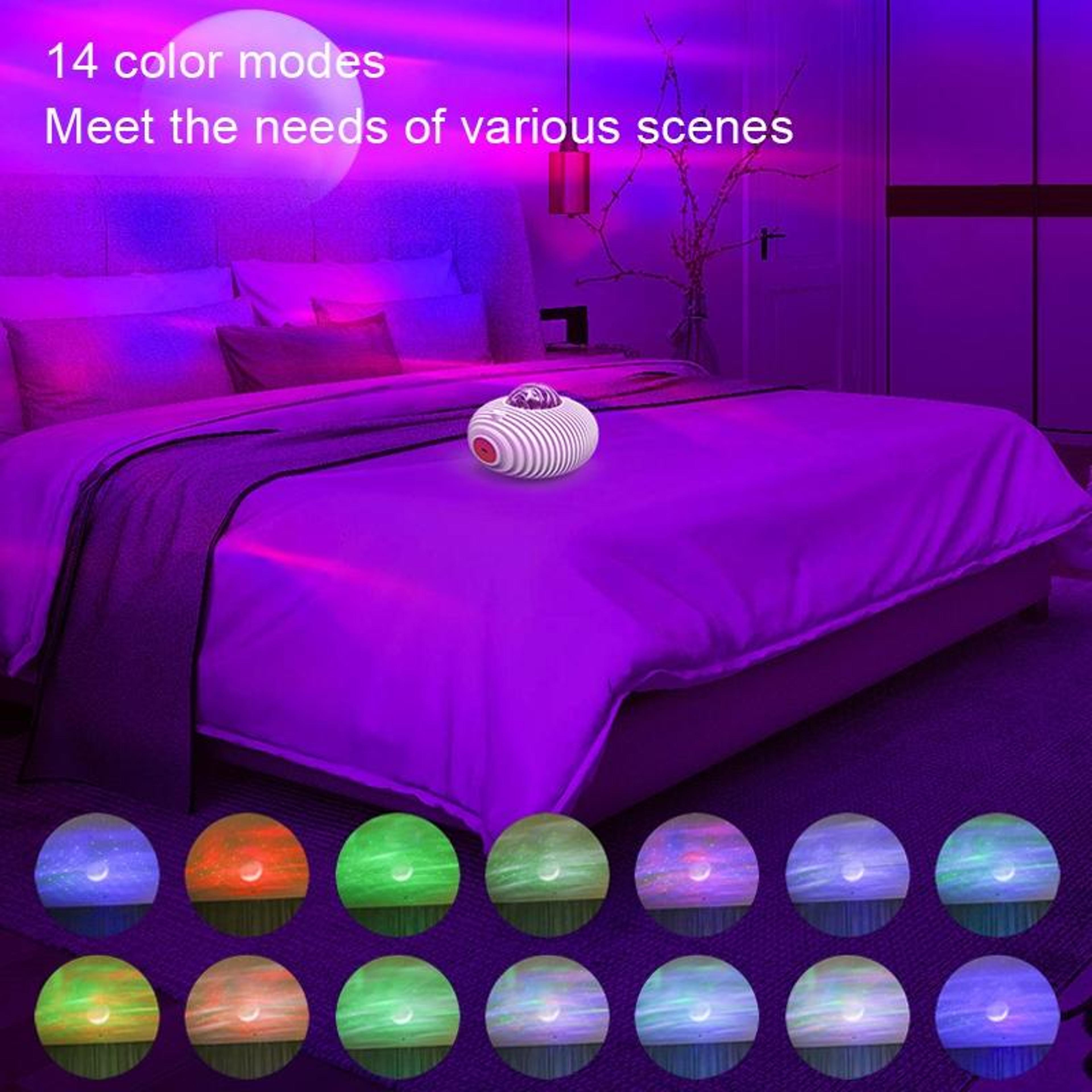 Aurora Galaxy Star Projector Night Light With Music  Remote Control 2