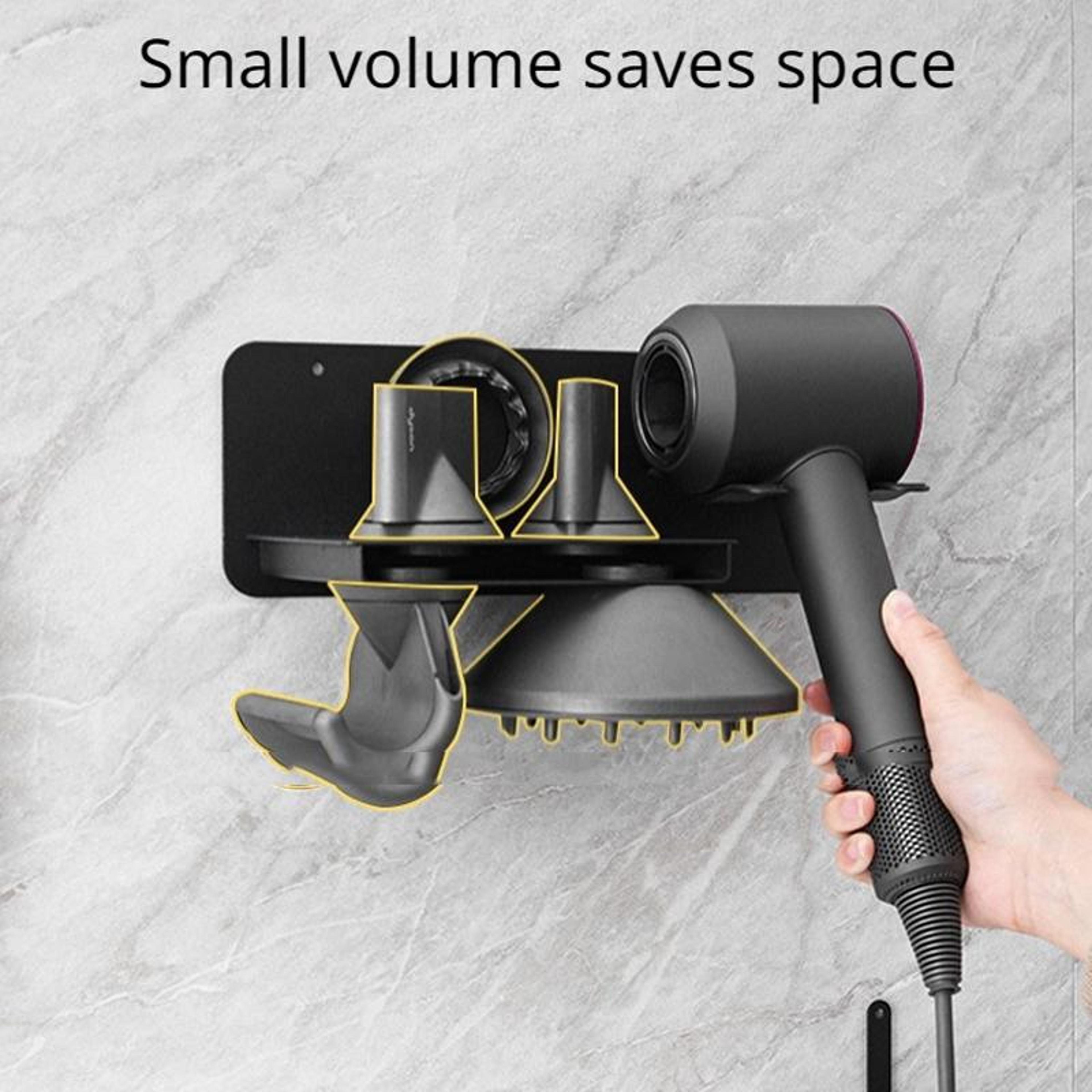 Wall Mount Hair Dryer Holder  Bathroom Storage Organizer Rack 5