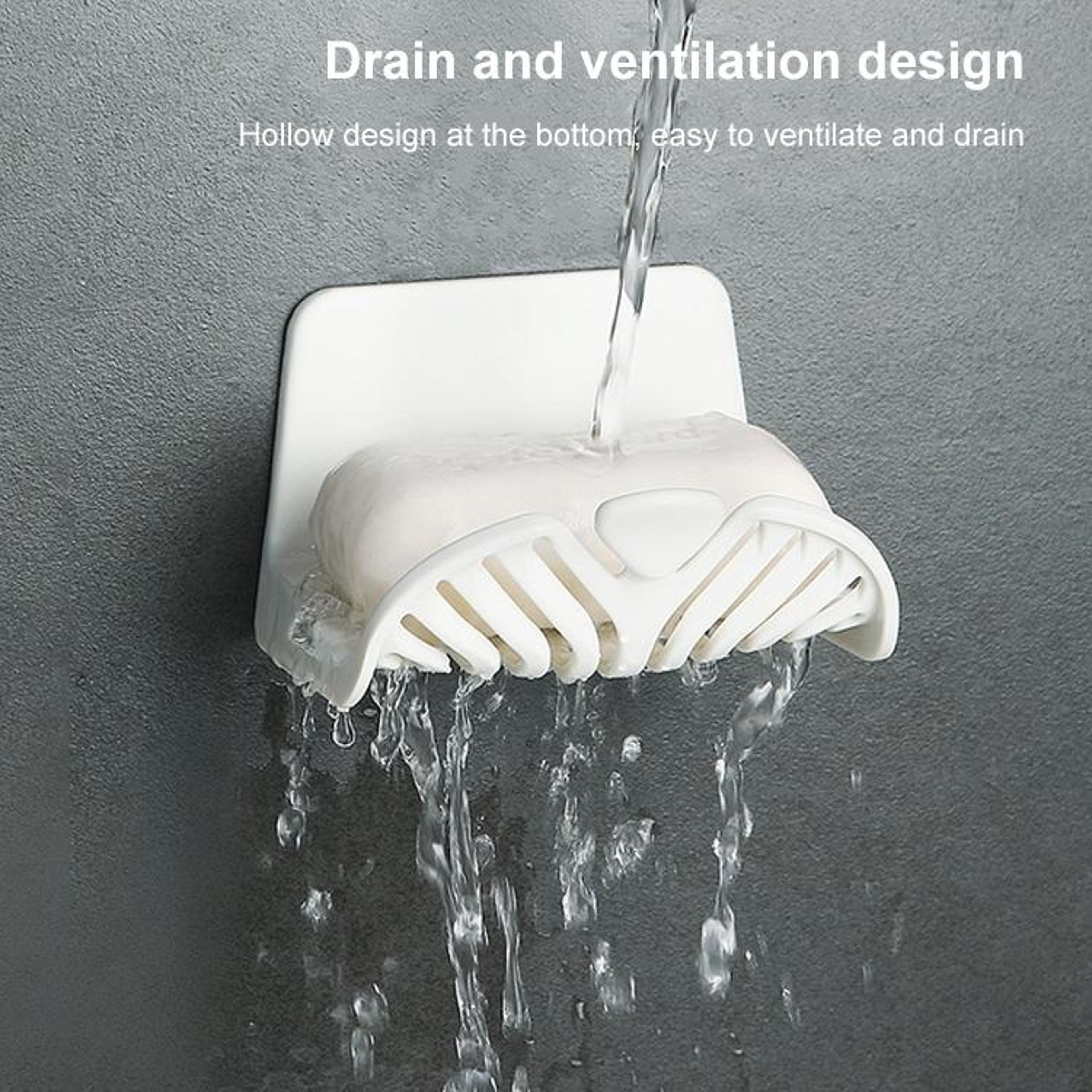 Wall Mounted Soap Dish With SelfDraining Water Filter Tray 4