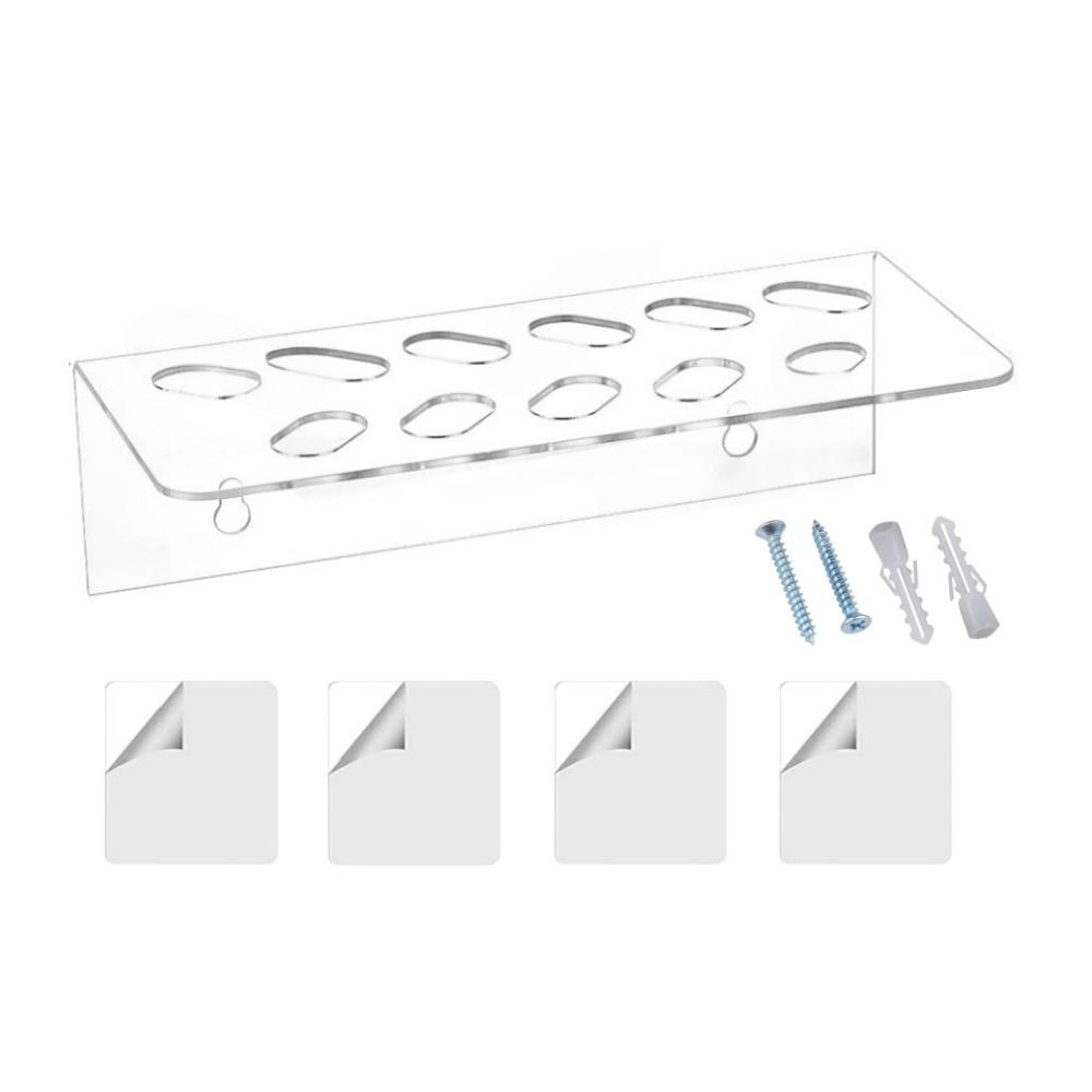 Acrylic Wall Mounted Scissor Holder Organizer For Barber  Salon Tools 1