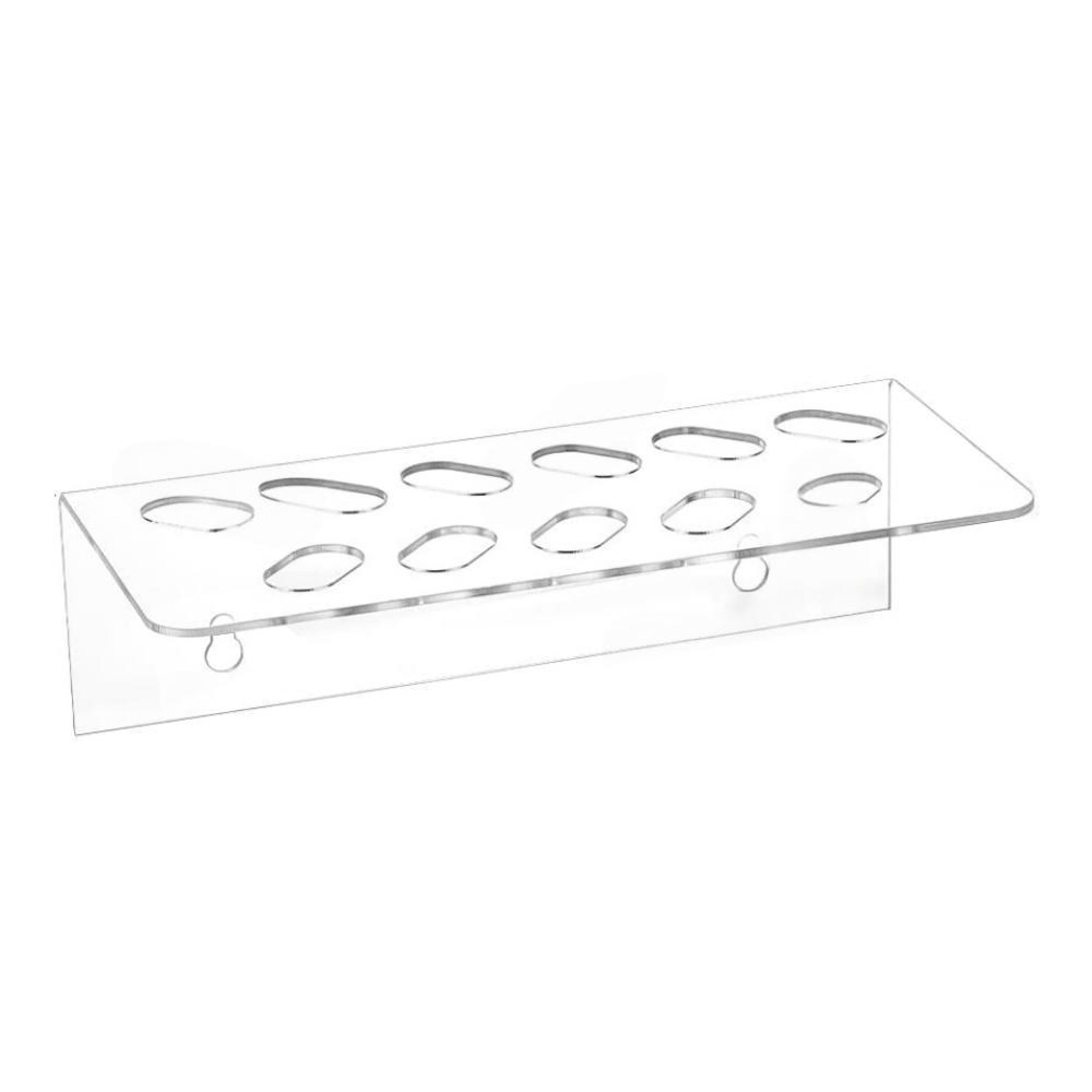 Acrylic Wall Mounted Scissor Holder Organizer For Barber  Salon Tools 7