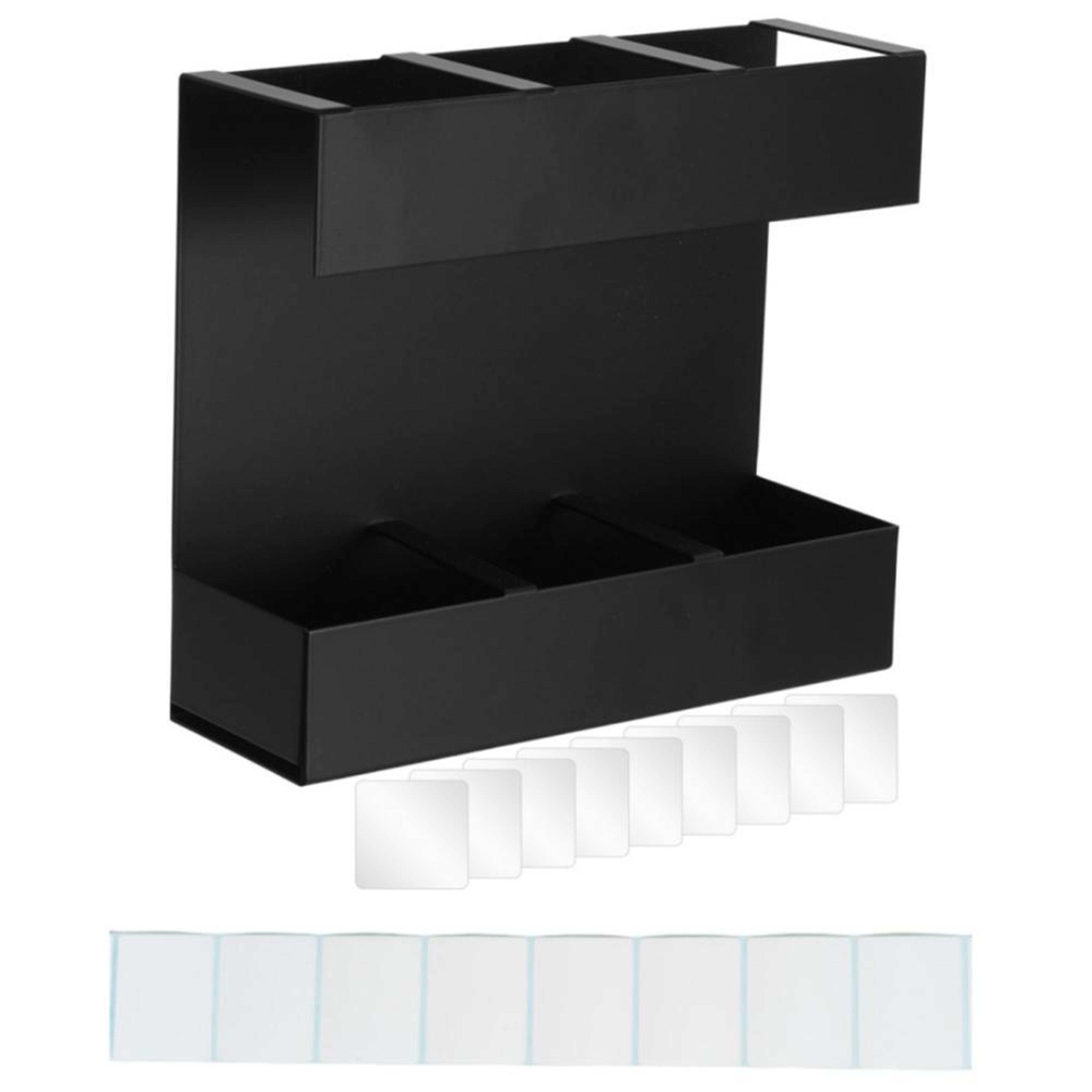 Space Saving Compartment Metal Cutlery  Straw Organizer Rack For Kitchen Storage 0