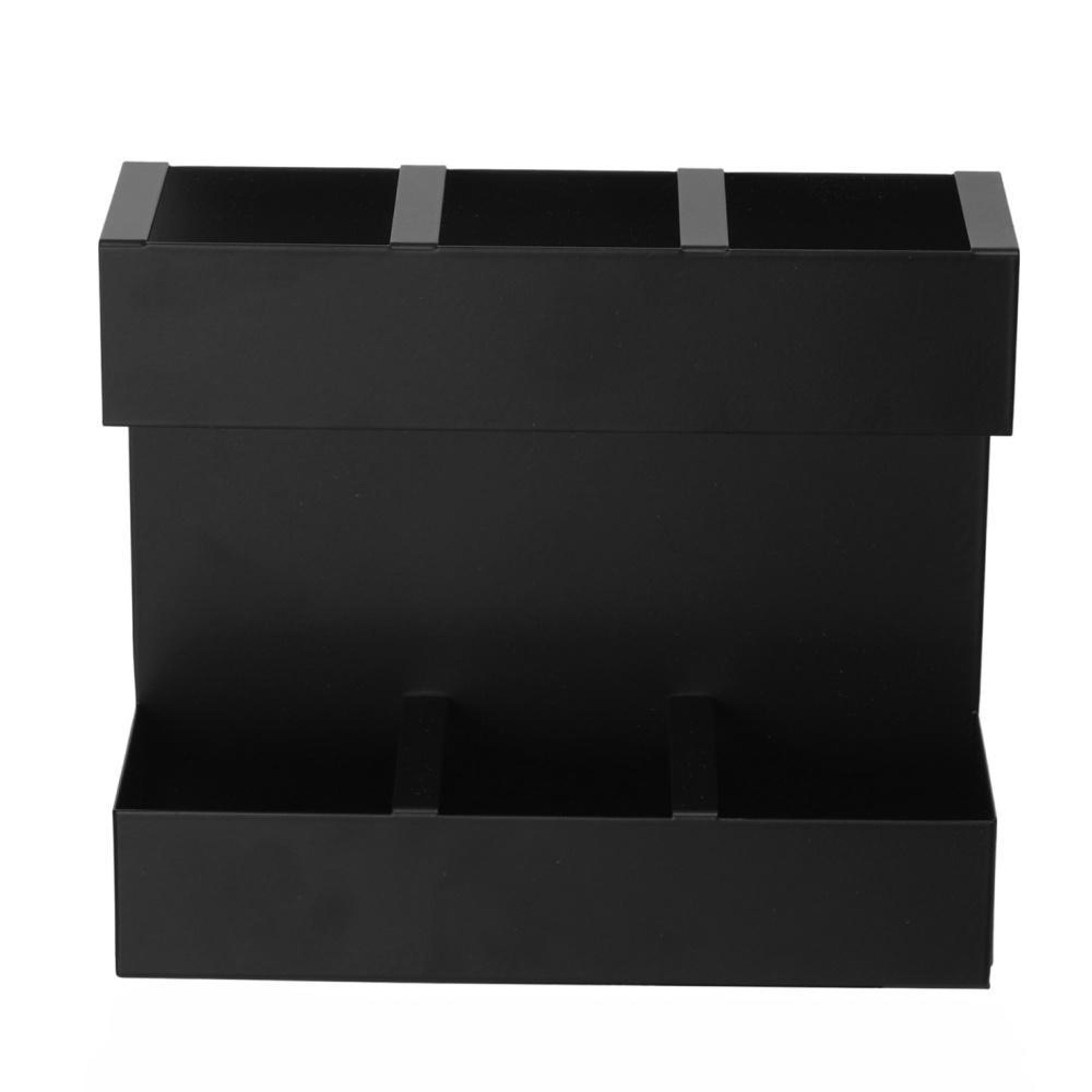 Space Saving Compartment Metal Cutlery  Straw Organizer Rack For Kitchen Storage 1