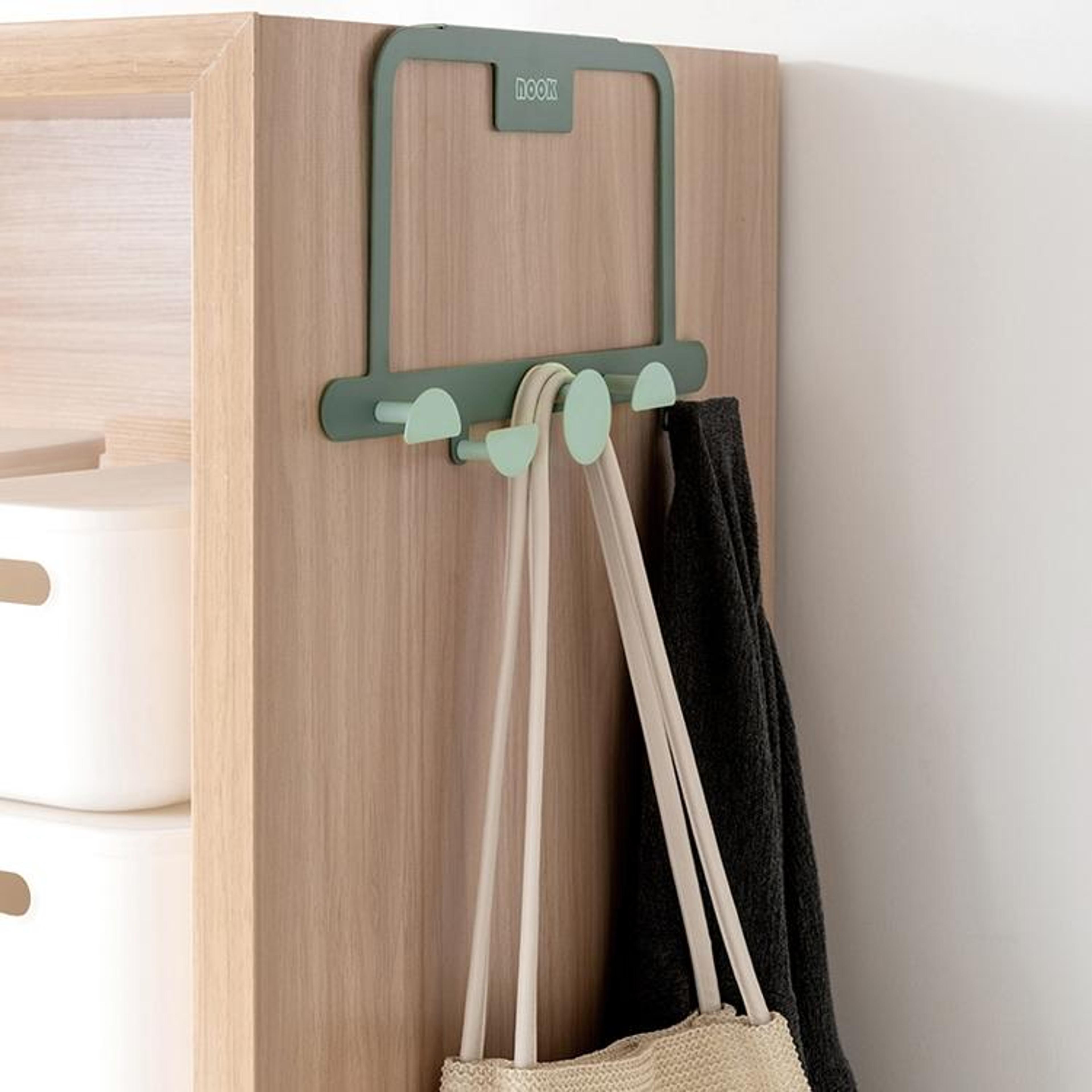 SpaceSaver Iron Over Door Hook Rack For Bathroom Kitchen  Closet Storage 5