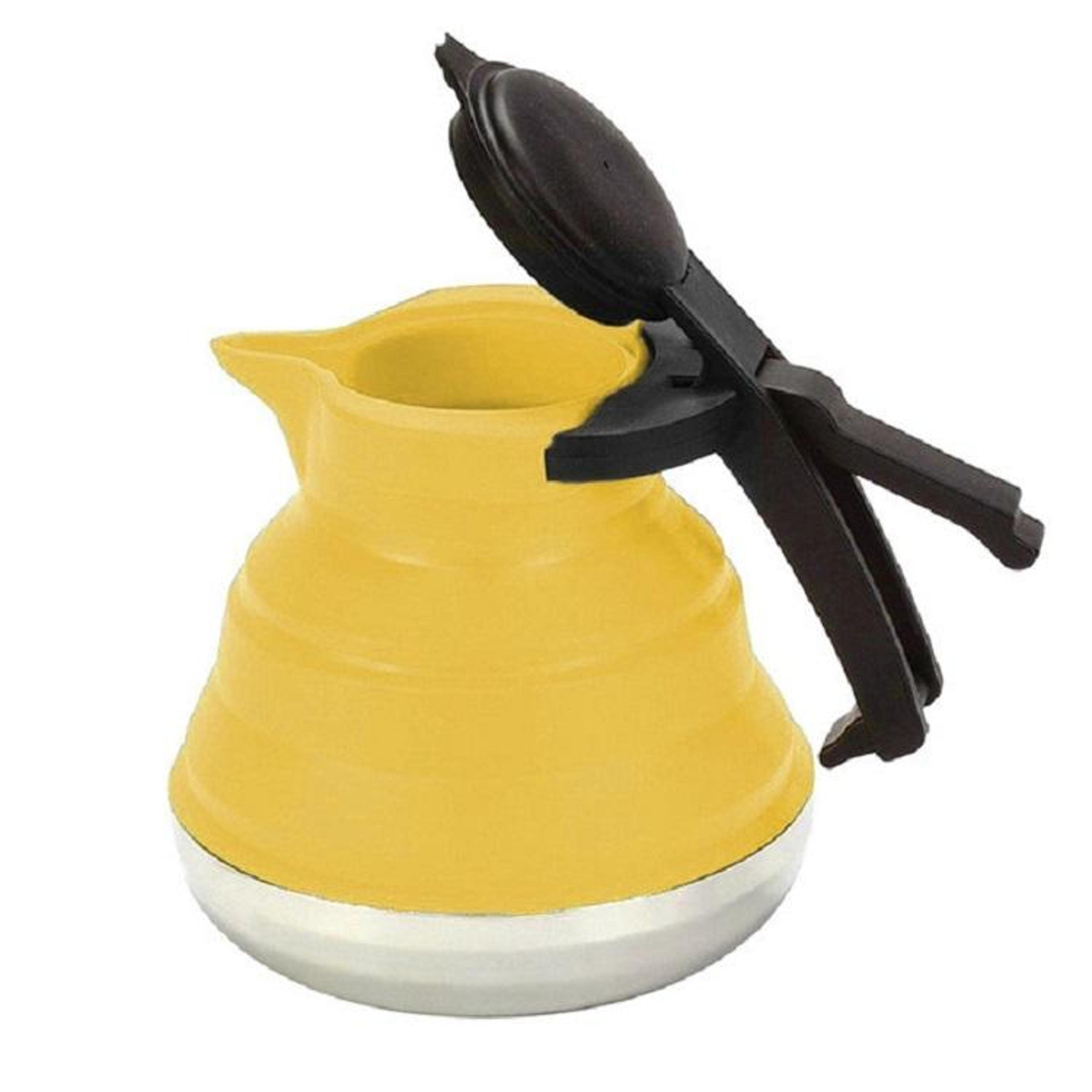 foldabrew collapsible silicone teapot for camping, travel & everyday coffee brewing