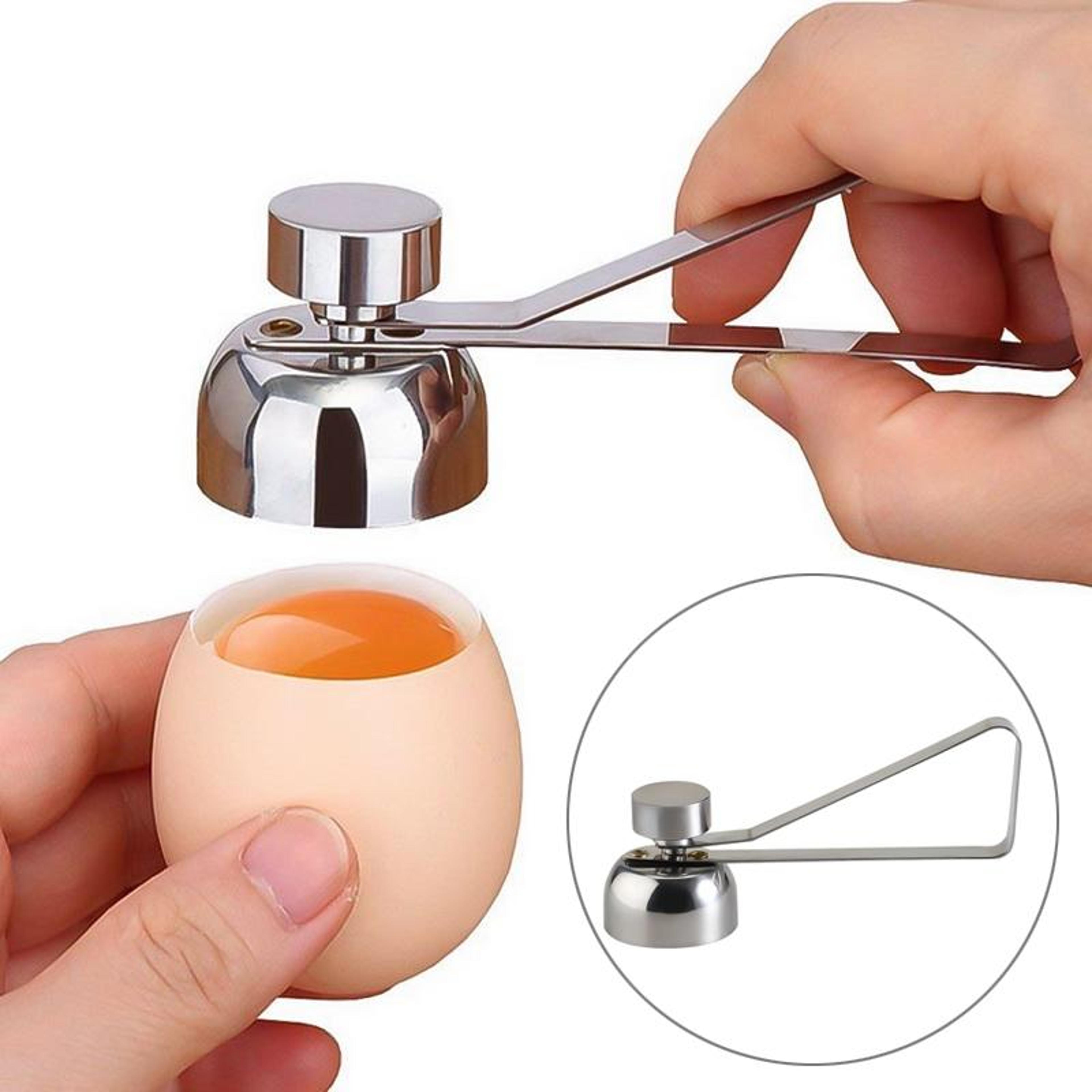 Precision Stainless Steel Egg Topper Cutter  Egg Shell Opener For Boiled And Raw Eggs 9