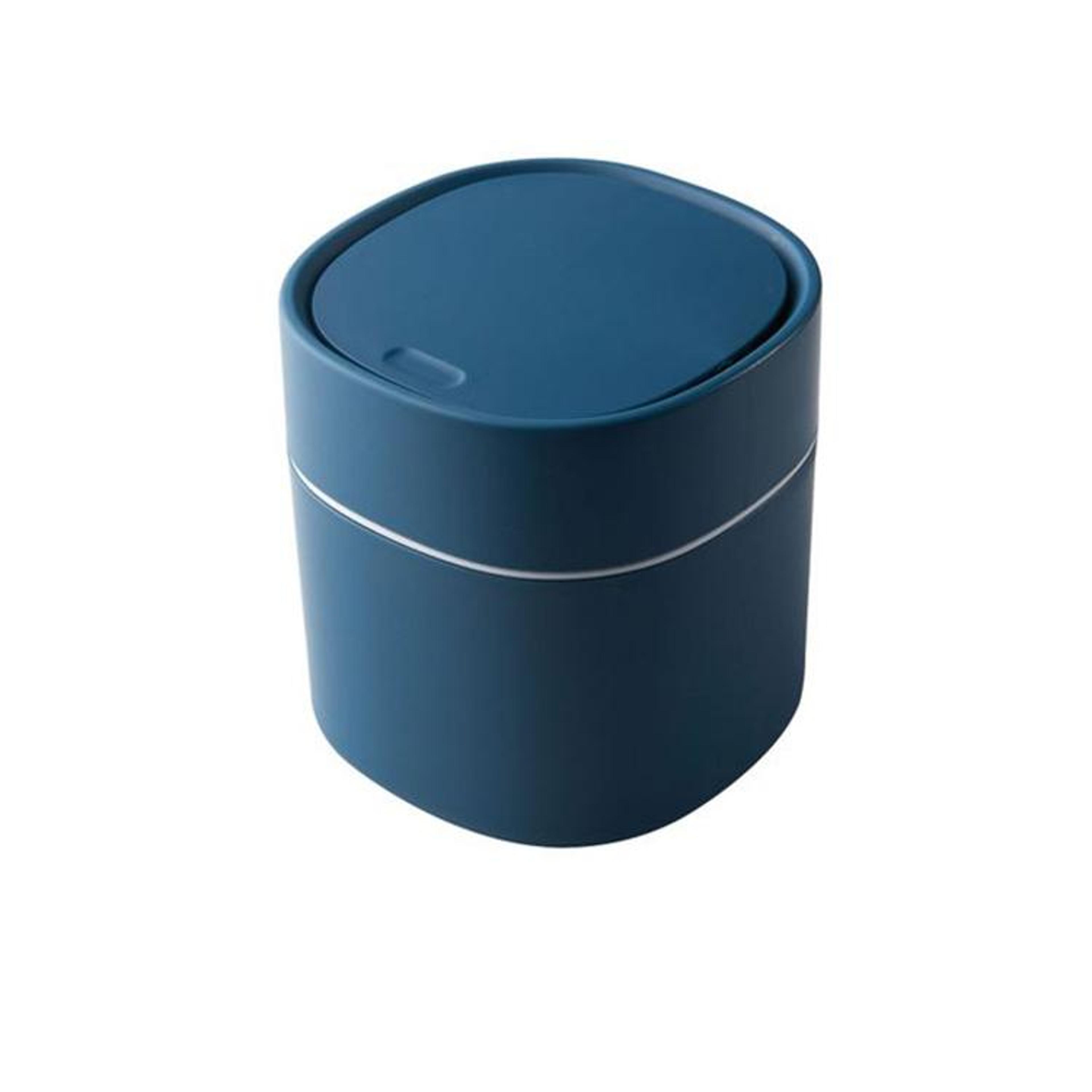 Flip Lid Mini Desktop Trash Can For Office Desk Vanity  Countertop Organization 2