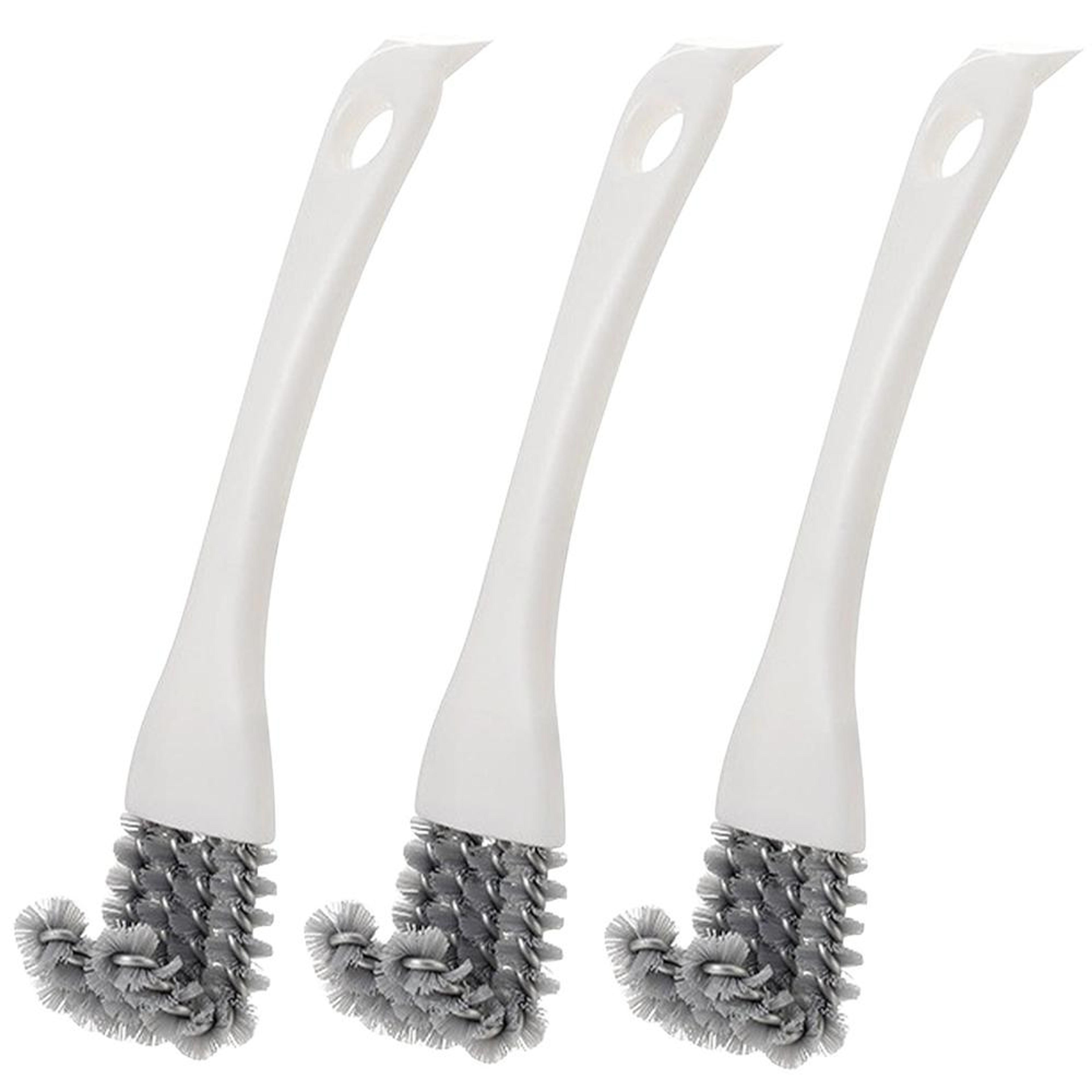 BBQ Grill Brush With Copper Wire Bristles  Triangular Deep Clean Design 7