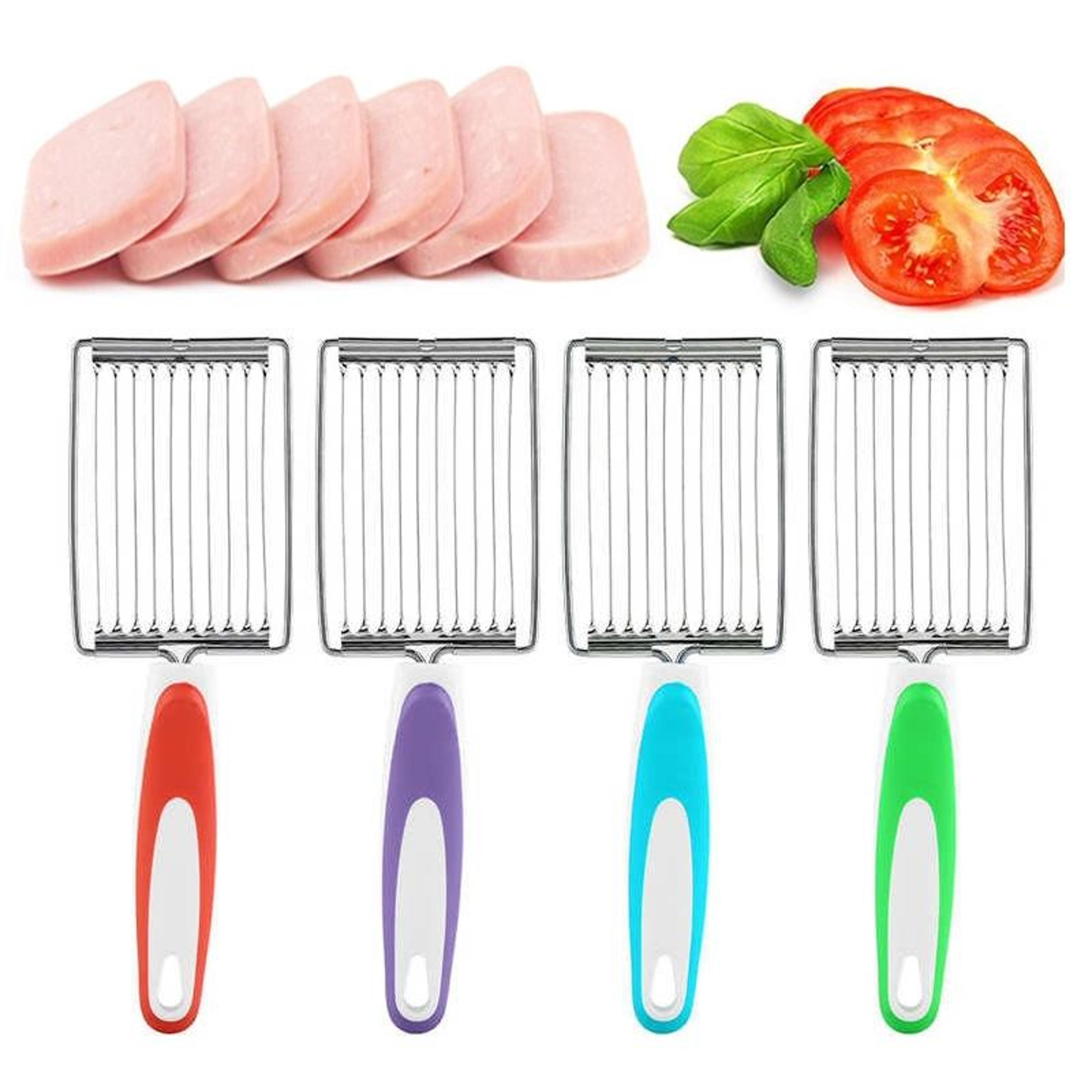Precision Slice Tomato Slicer  Luncheon Meat Cutter With Non Slip Handle 0