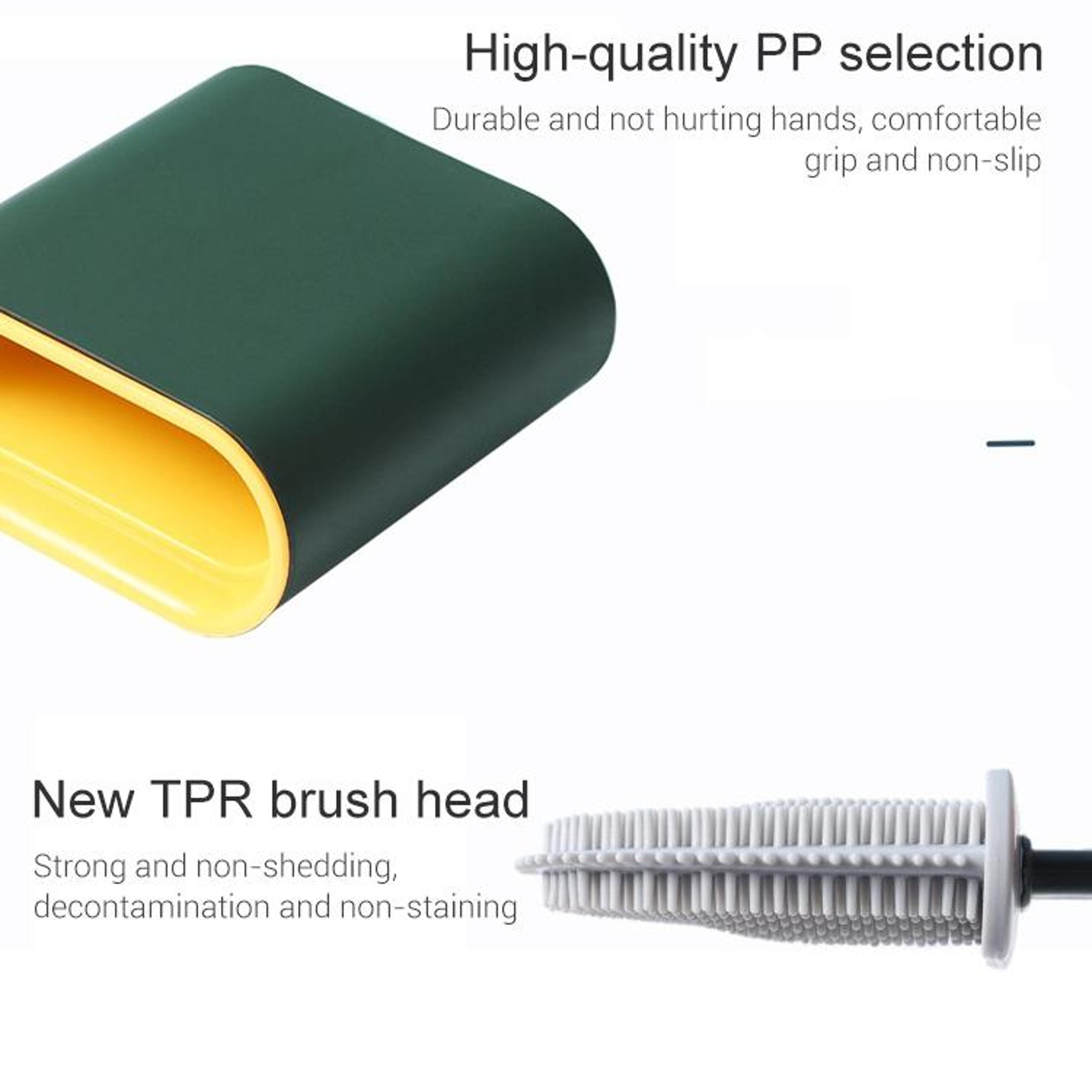 Silicone Toilet Brush With Long Handle  Deep Gap Cleaning Design 3