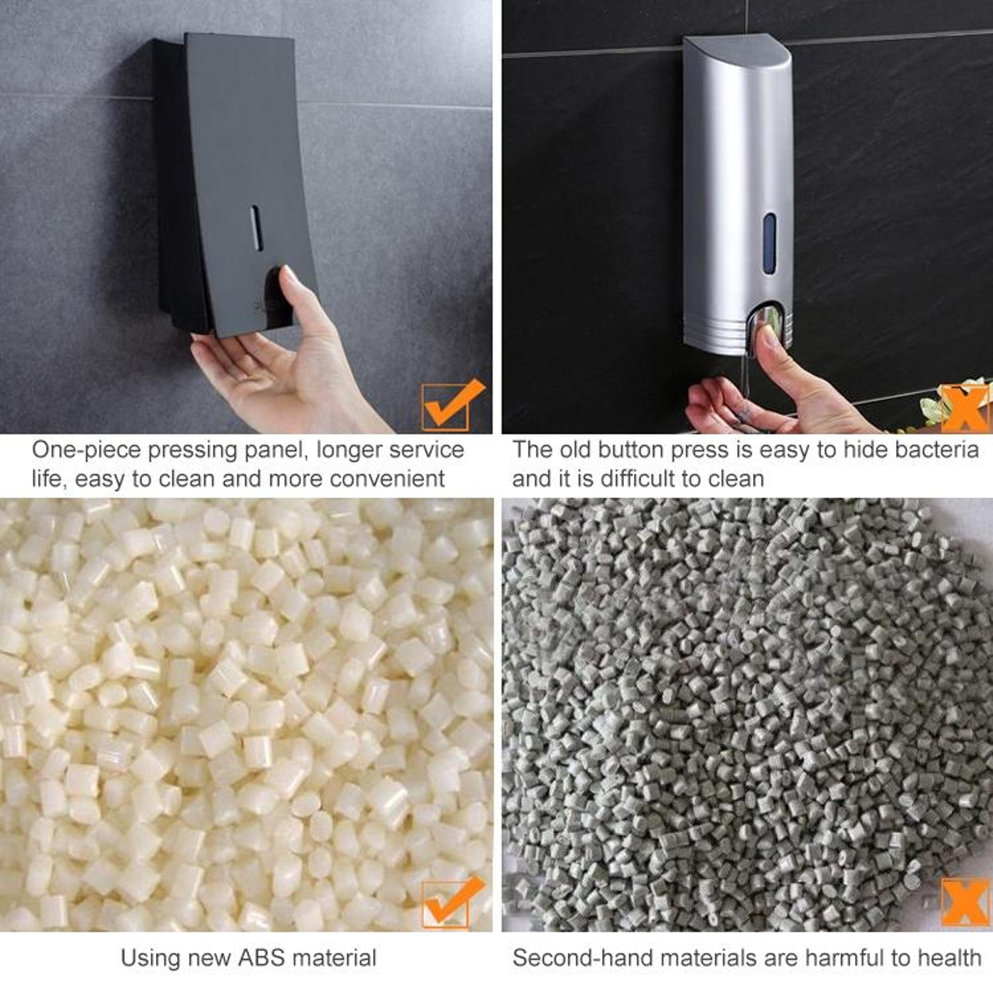 Space Saving Wall Mounted Soap Dispenser For Shampoo Hand Sanitizer  Shower Gel 4