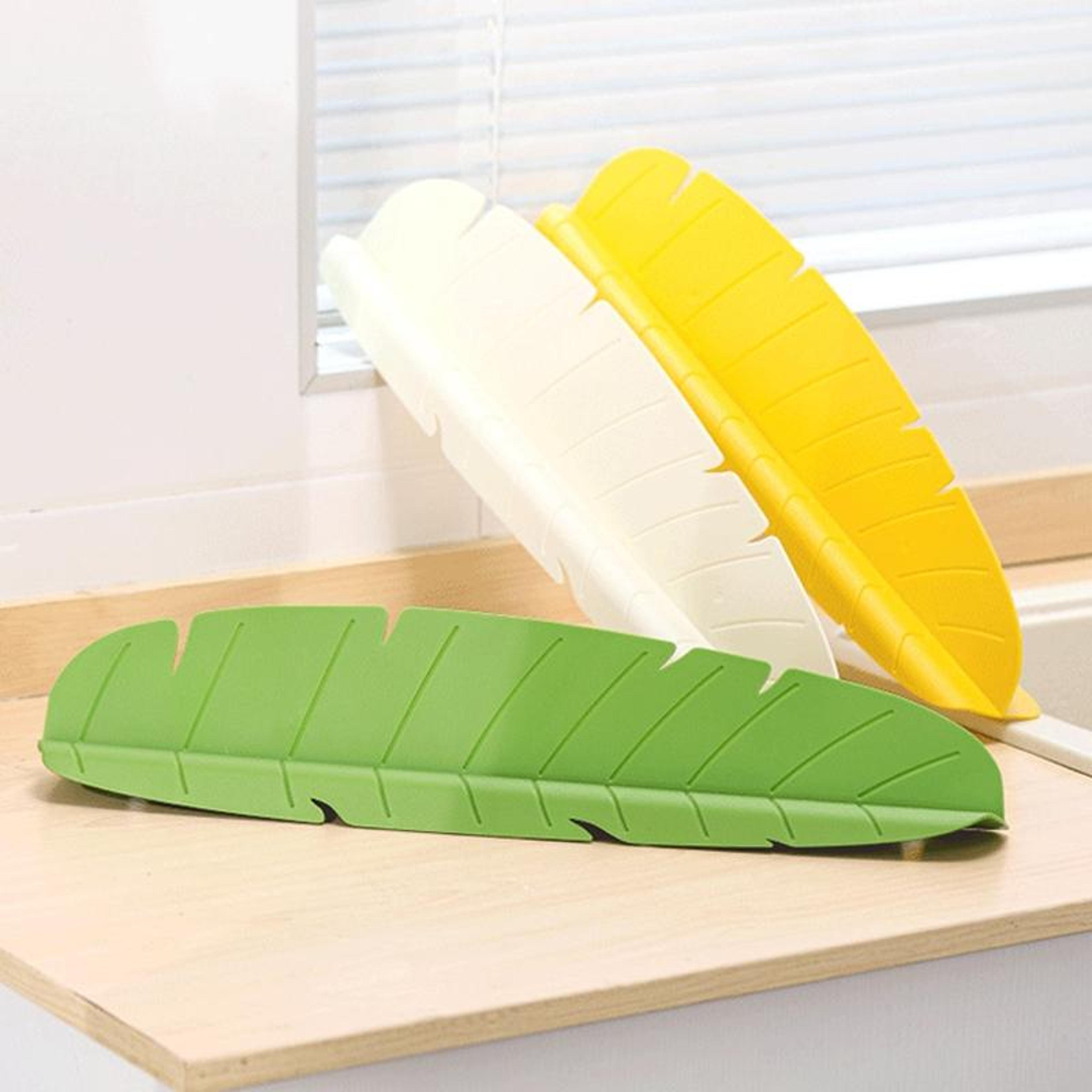 Leaf Shaped Silicone Kitchen Sink Splash Guard Water Deflector Suction Cup Anti Splash Protector 0