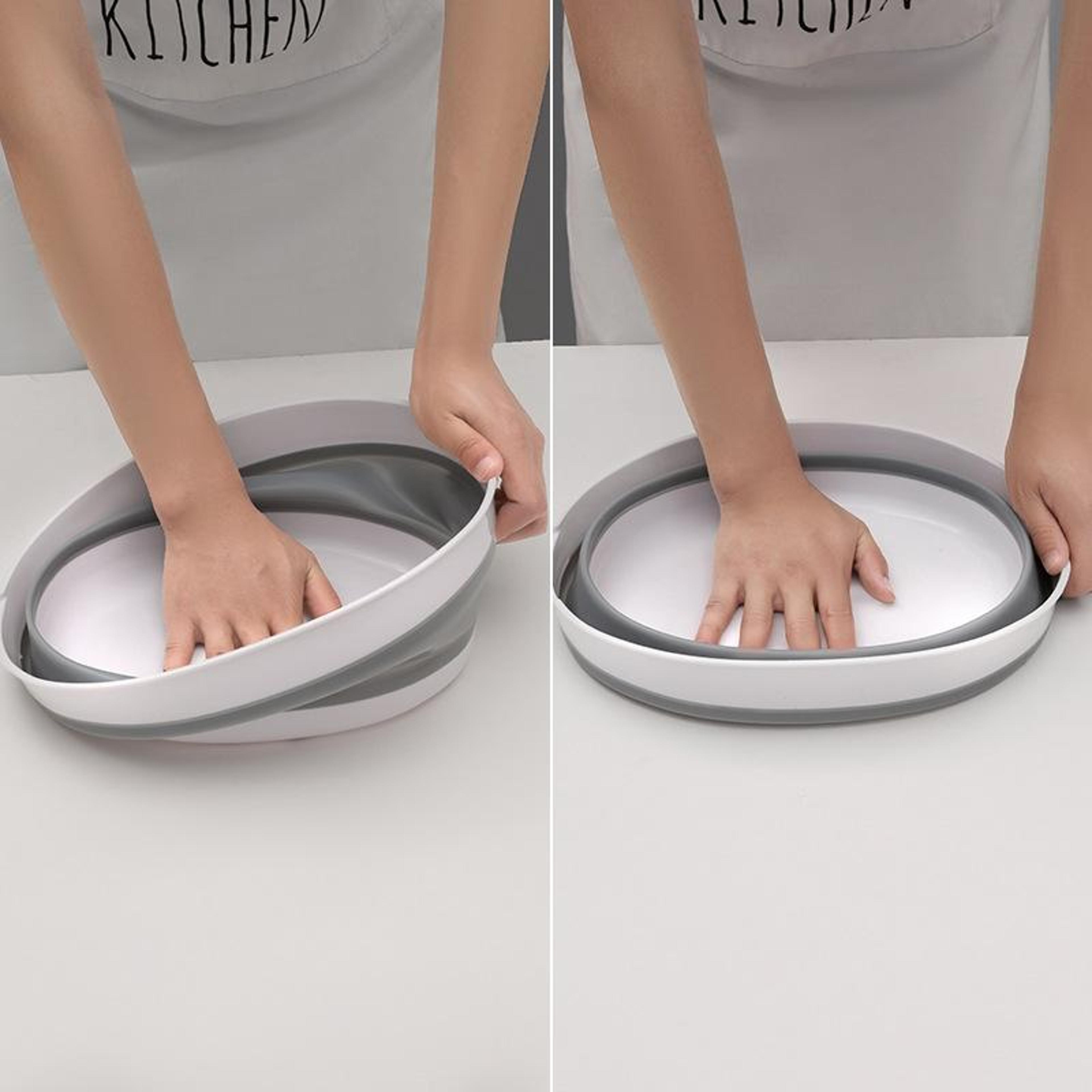 Double Layer Foldable Drain Washing Basket Set Collapsible Colander  Vegetable Washing Basket 7