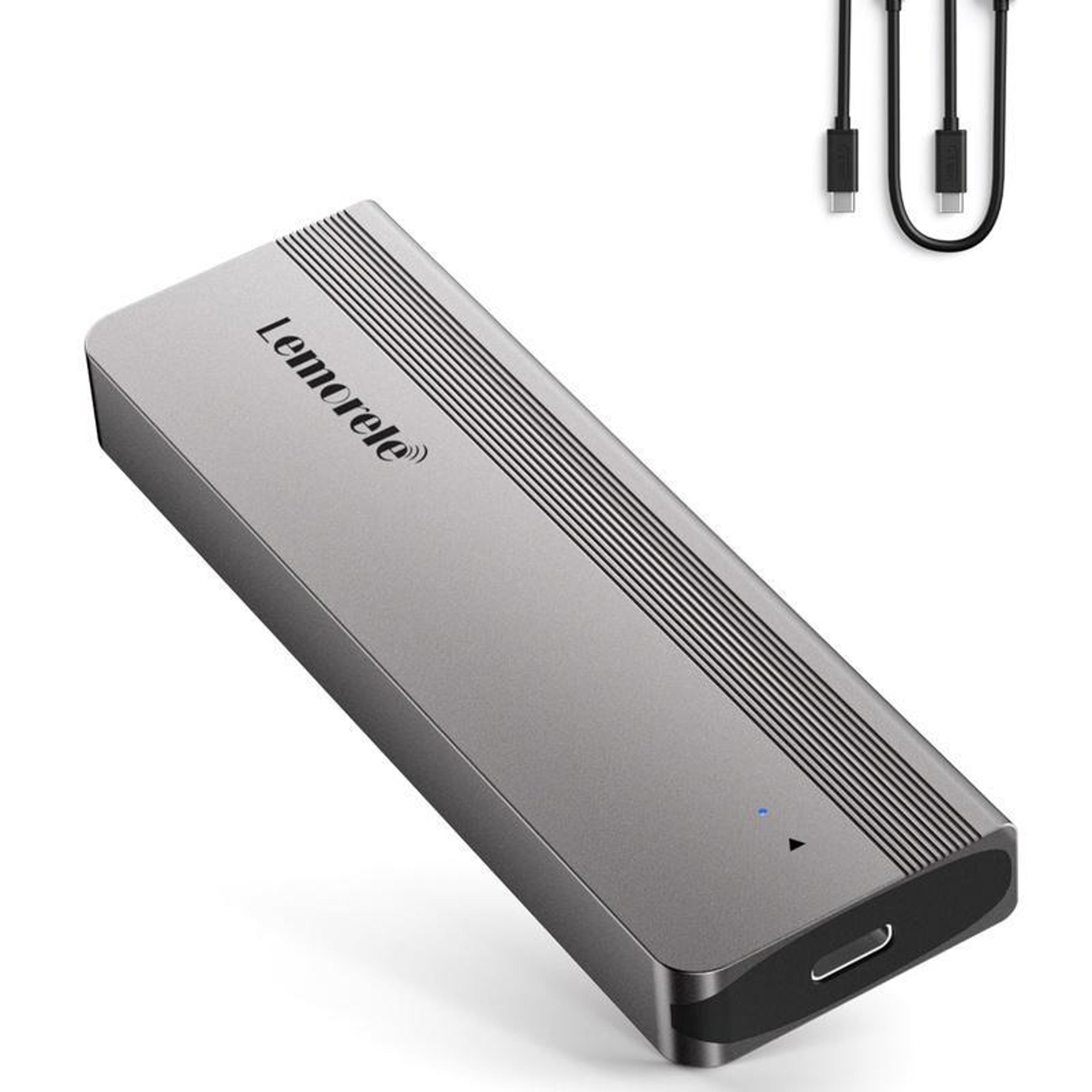 Lemorele 10Gbps M2 NVMe SSD Enclosure ToolFree USBC PCIe External SSD Case 9