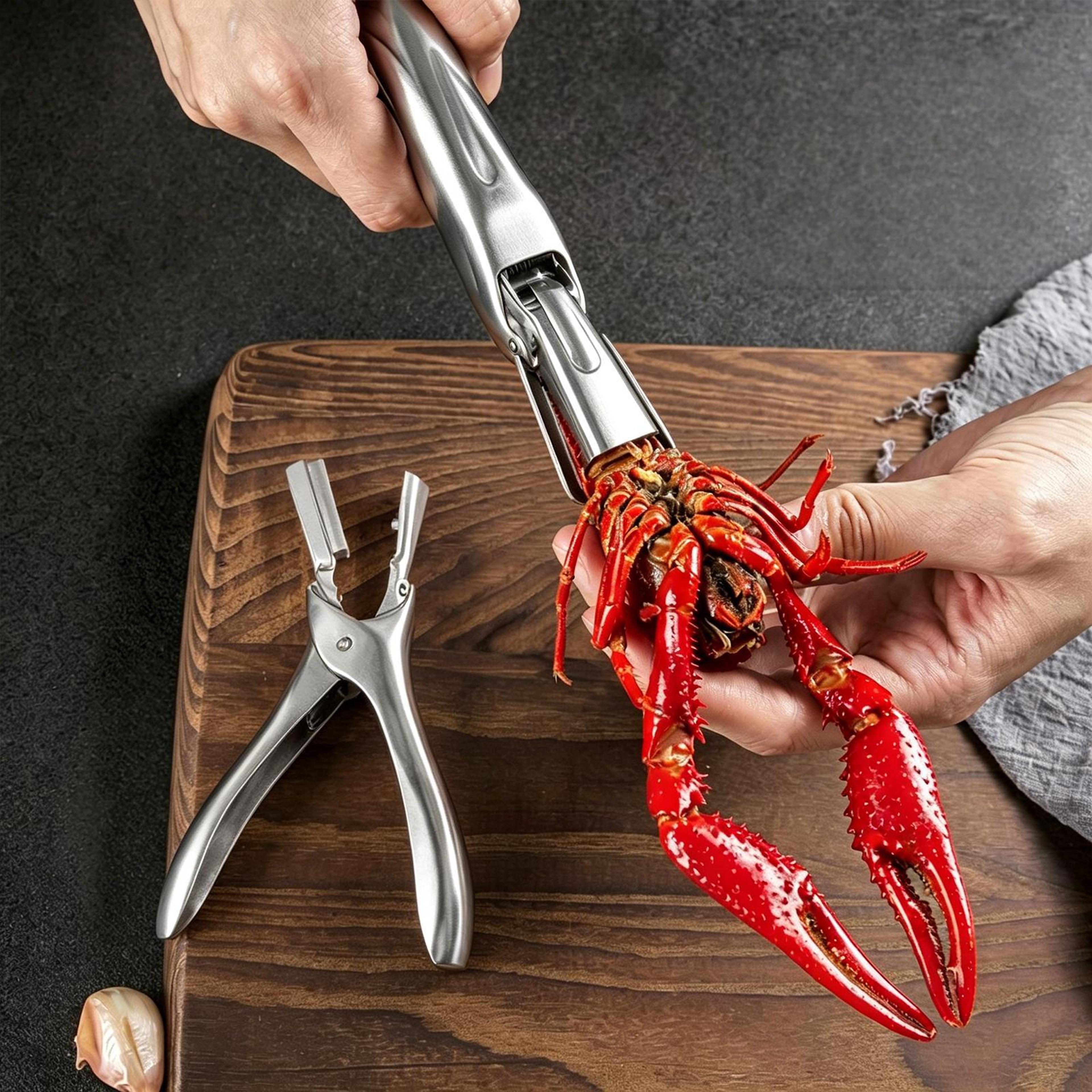 Premium Stainless Steel Lobster Cracker  Seafood Shelling Tool 0