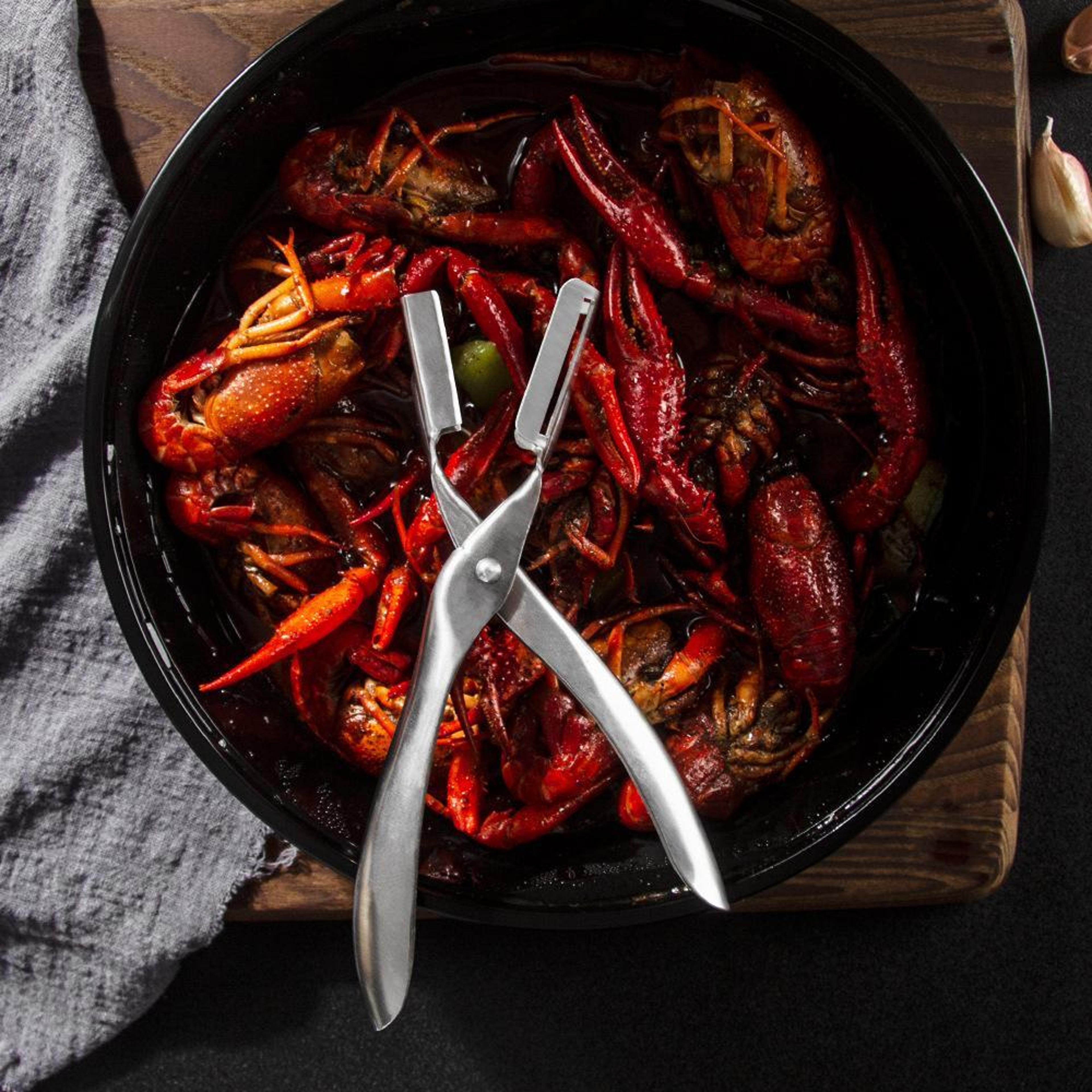 Premium Stainless Steel Lobster Cracker  Seafood Shelling Tool 5