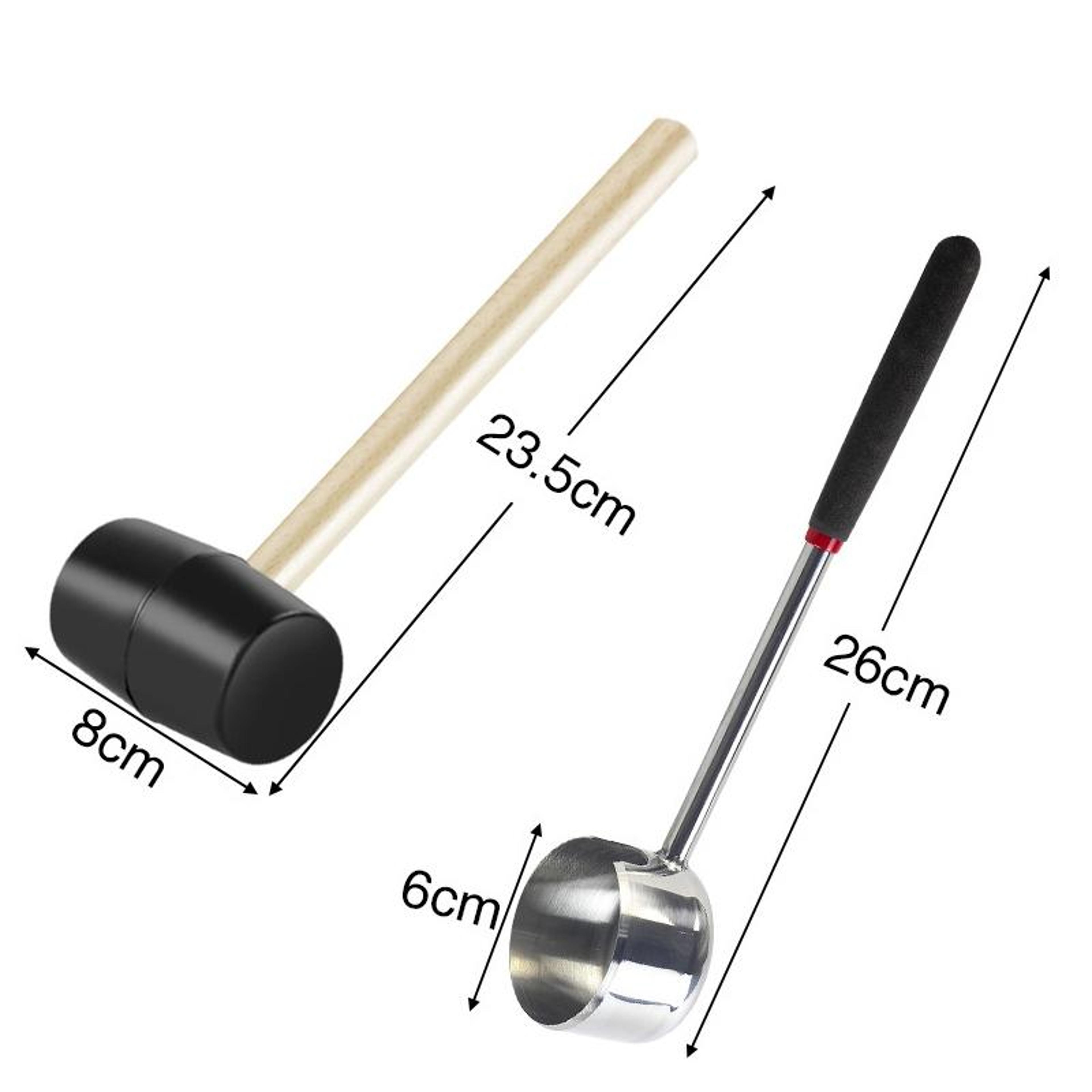 Stainless Steel Coconut Opener  Meat Scraper Tool Set 1