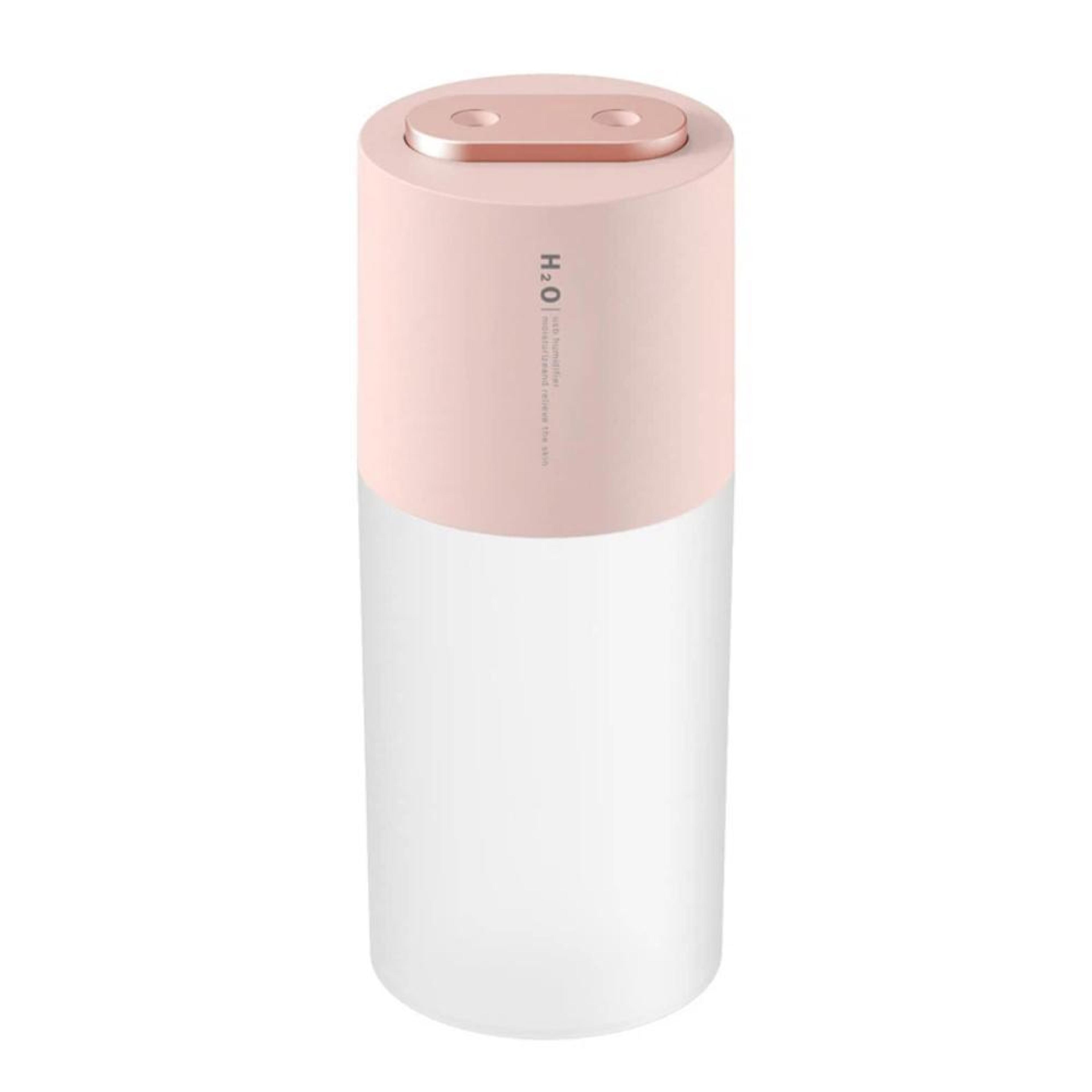 Portable Dual Spray USB Humidifier With Night Light Mini Desk Air Moisturizer Pink 10