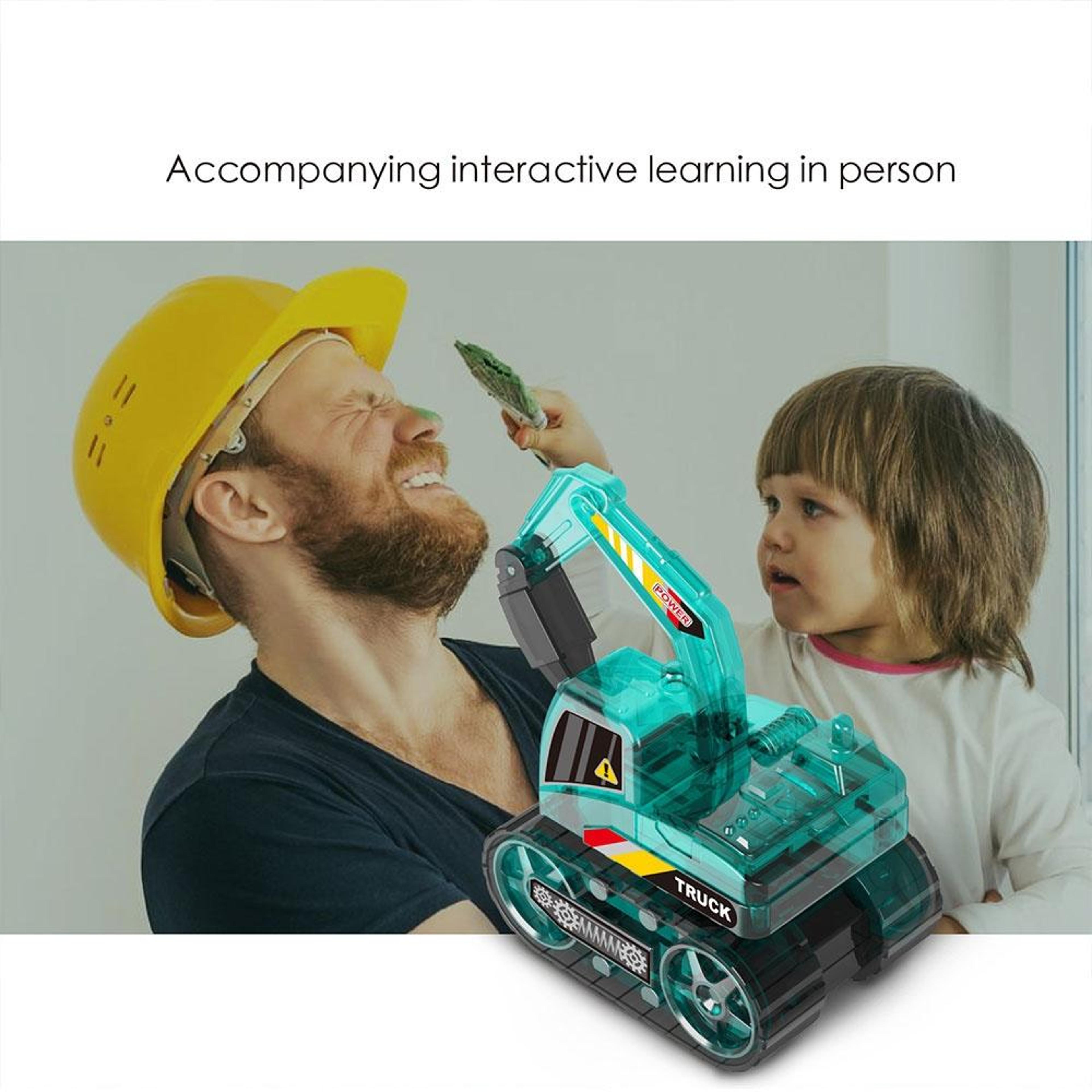 DIY Solar Powered Engineering Vehicle STEM Educational Toy Kit 5