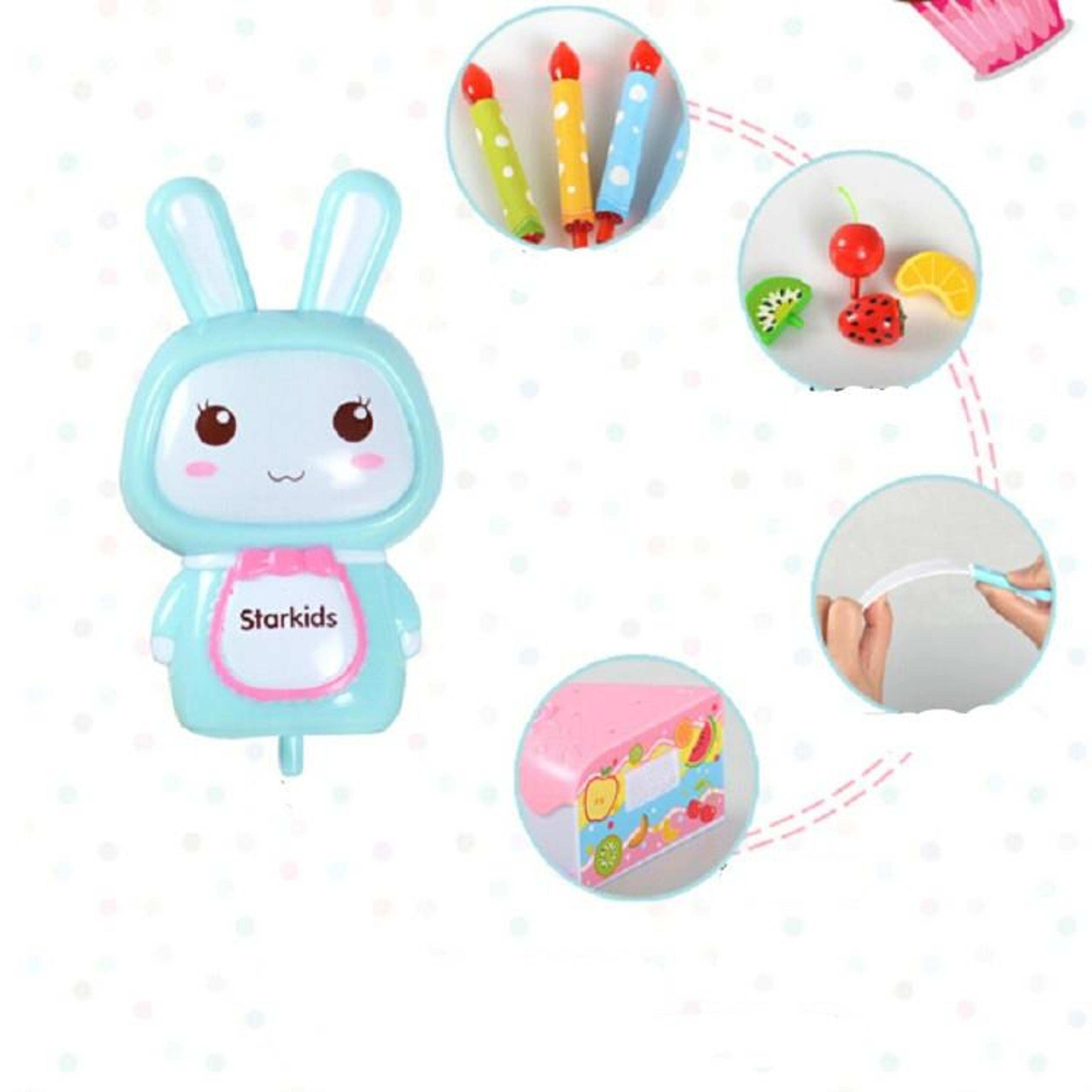Kids Pretend Play Kitchen Fruit Cutting Toy Set Educational Role Play Food Cake Toys For Toddlers 4