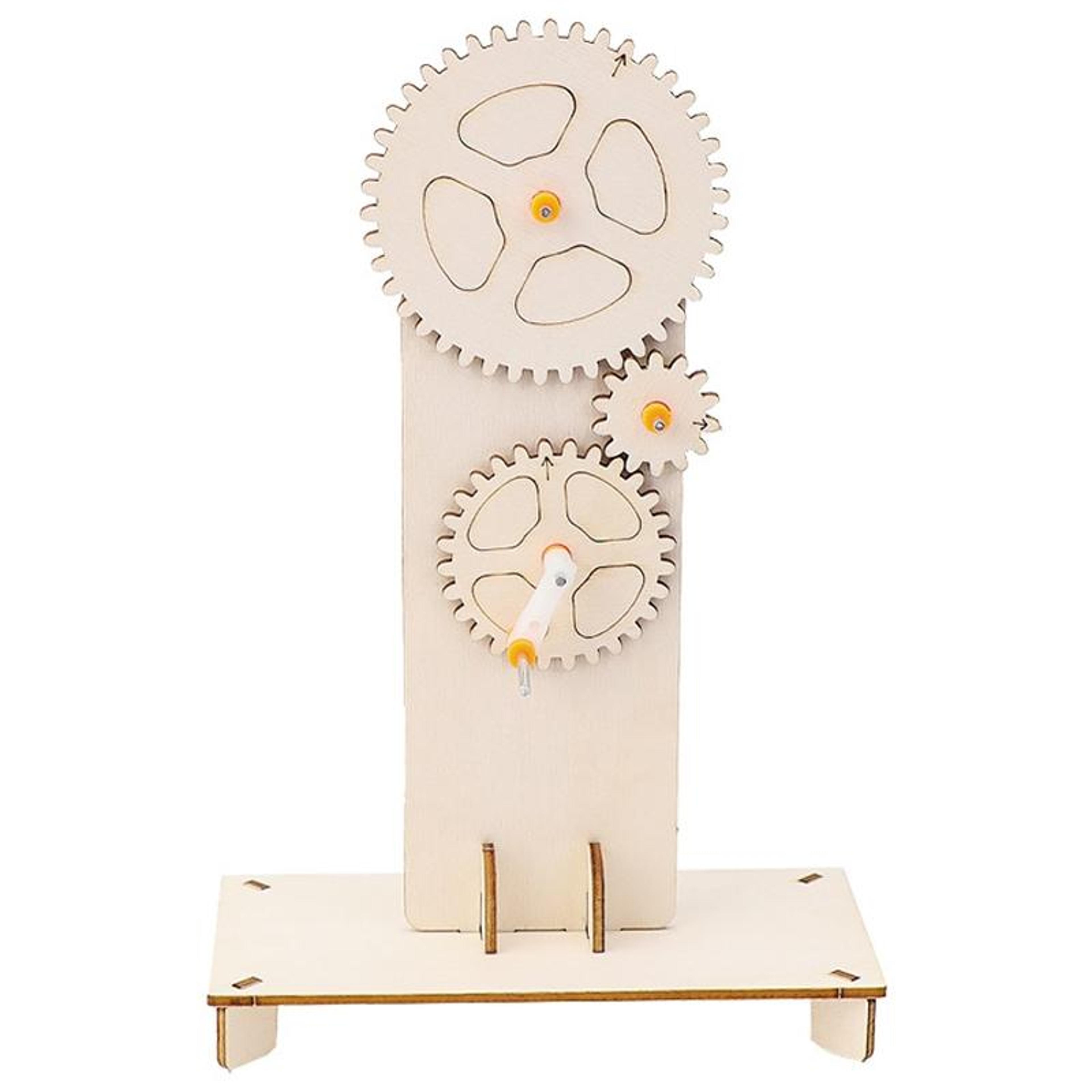 STEM Gear Transmission Science Kit For Kids DIY Variable Speed Physics Puzzle Model 7