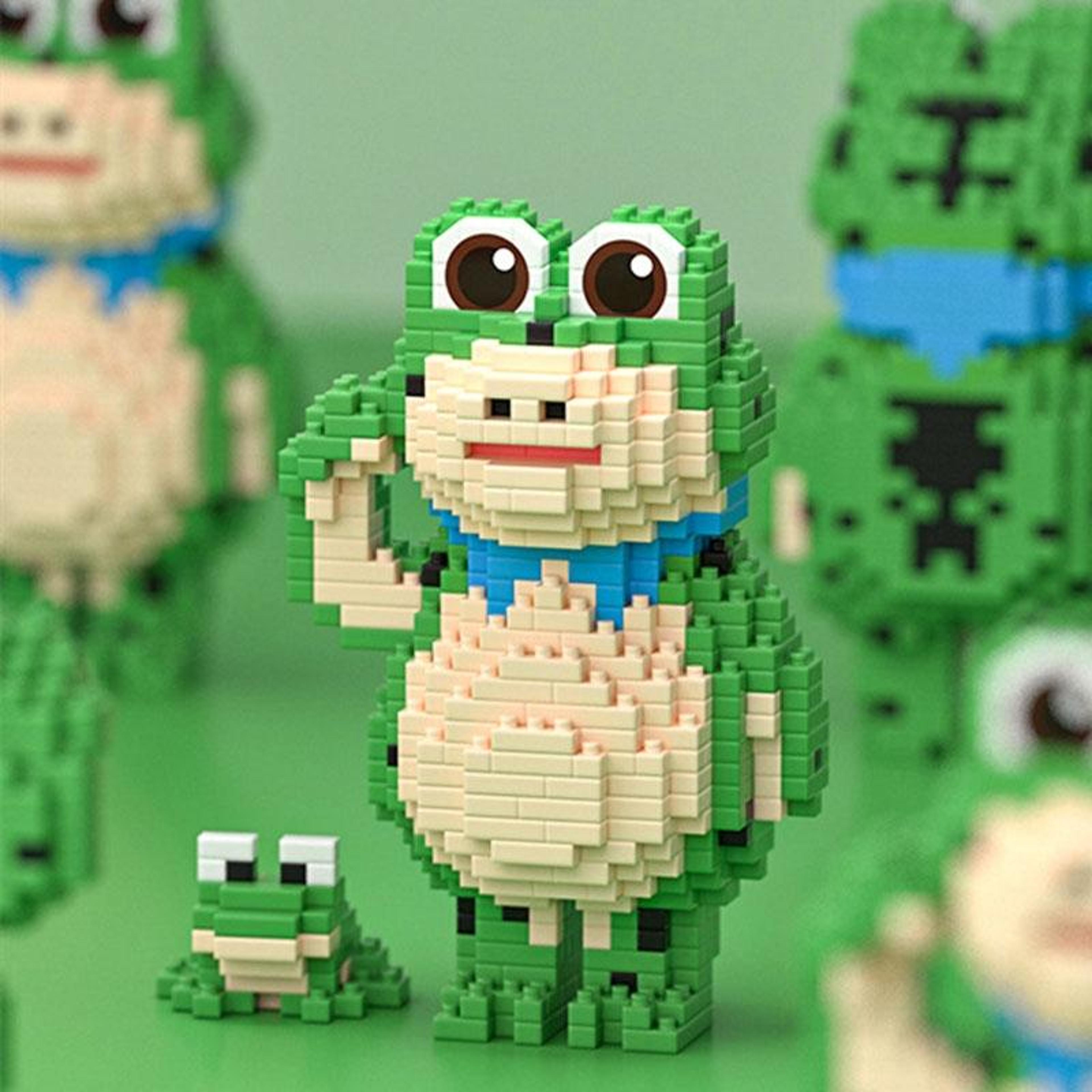 Frog Building Blocks Set For Kids STEM Educational Construction Toy 4