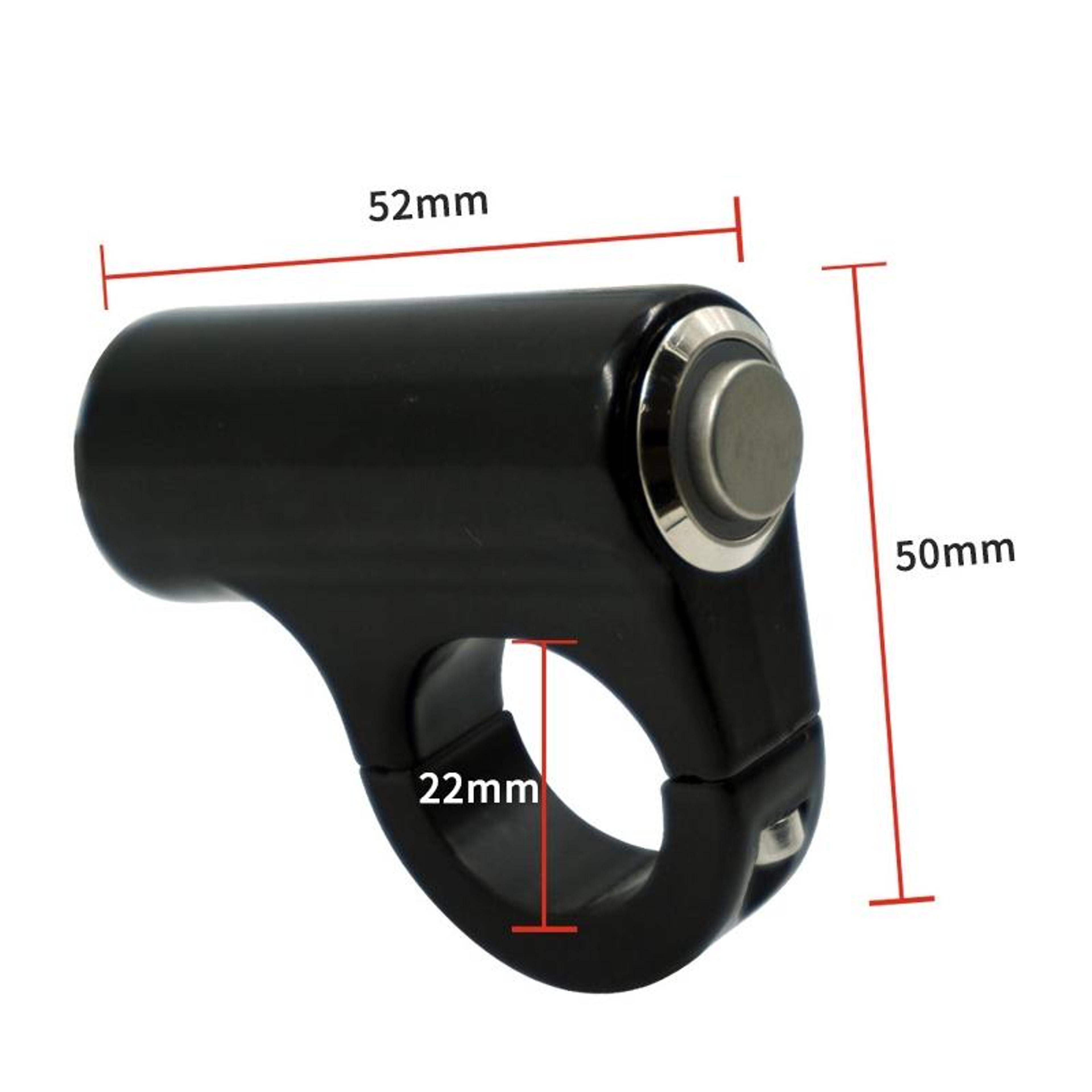 LED Self Locking Motorcycle Handlebar Switch Waterproof Aluminum Alloy Control Button 4
