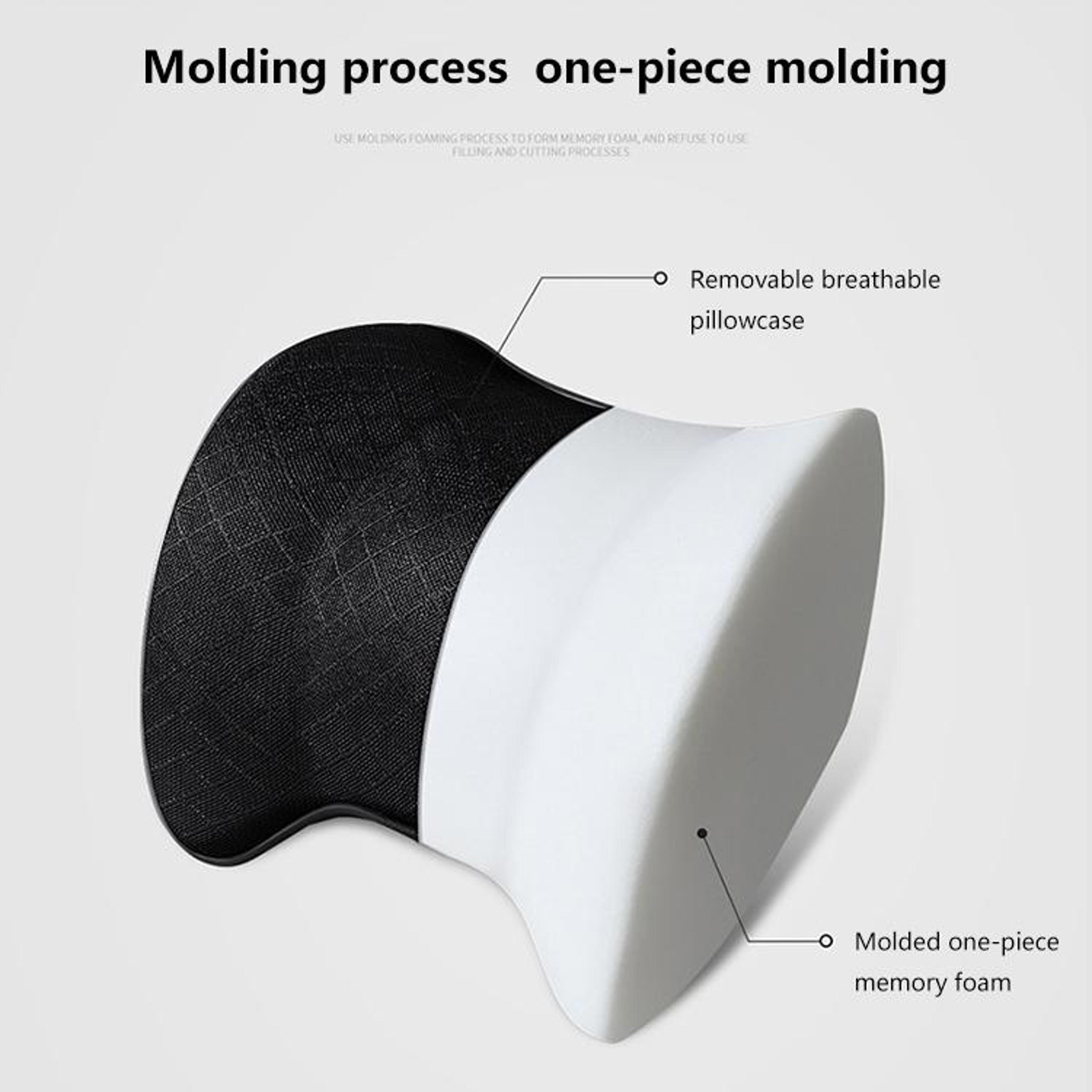 ErgoComfort Memory Foam Car Headrest Pillow For Neck Support  Driving Comfort 1