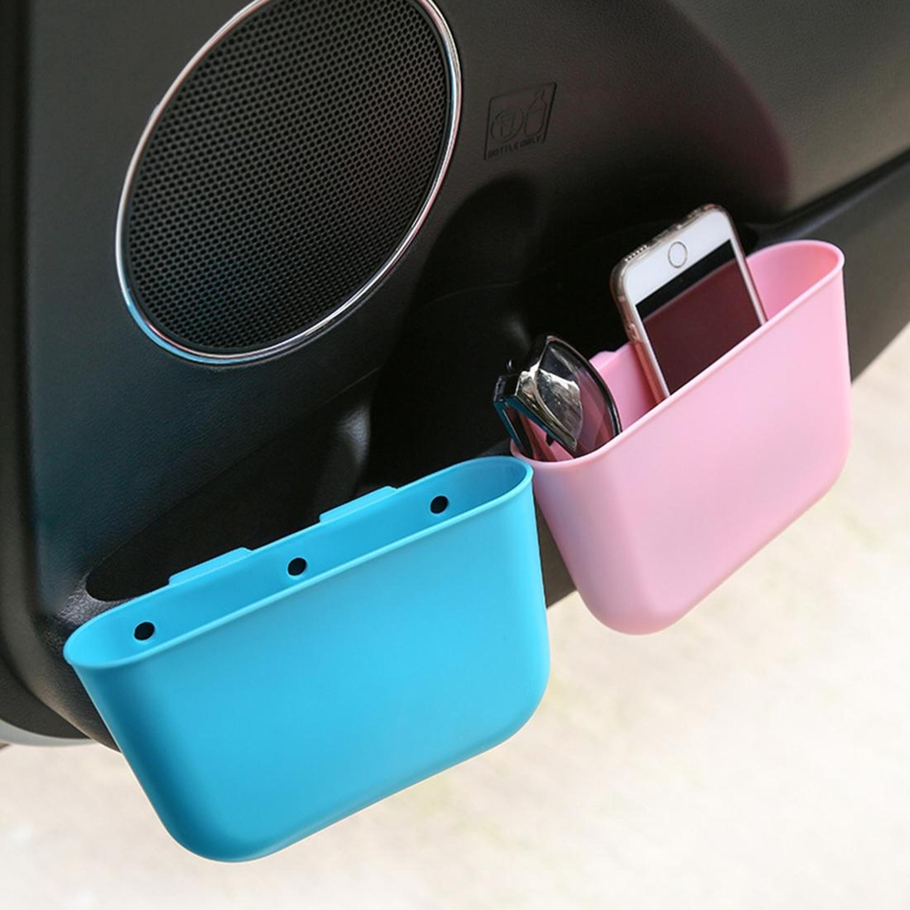 CupFit Mini Car Trash Can With Lid Portable Car Garbage Bin Organizer 4