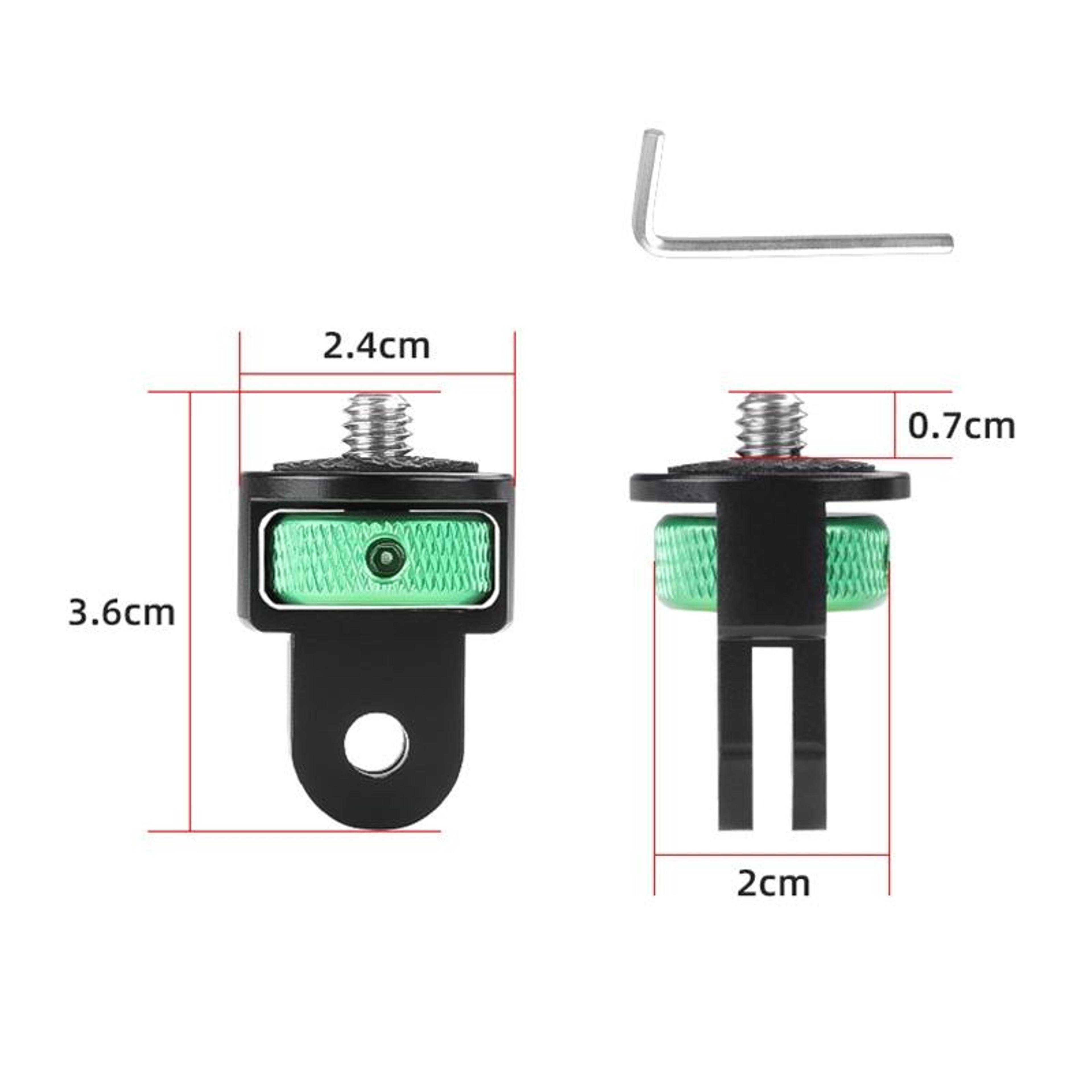Universal Action Camera Adapter With Adjustable Screw Metal Mount For Tripods  Accessories 4