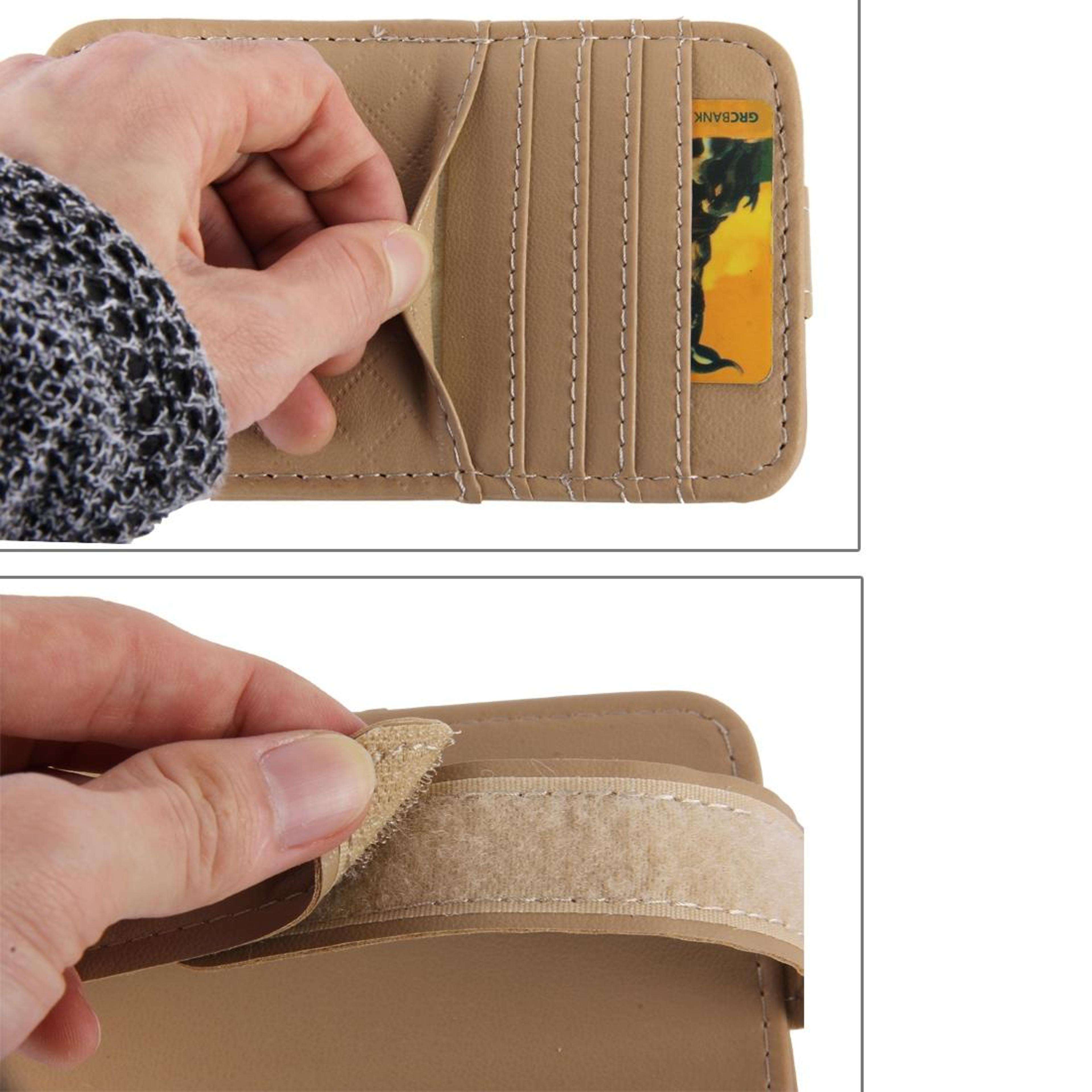 Premium Car Sun Visor Organizer  Sunglasses Holder Storage Pouch 3