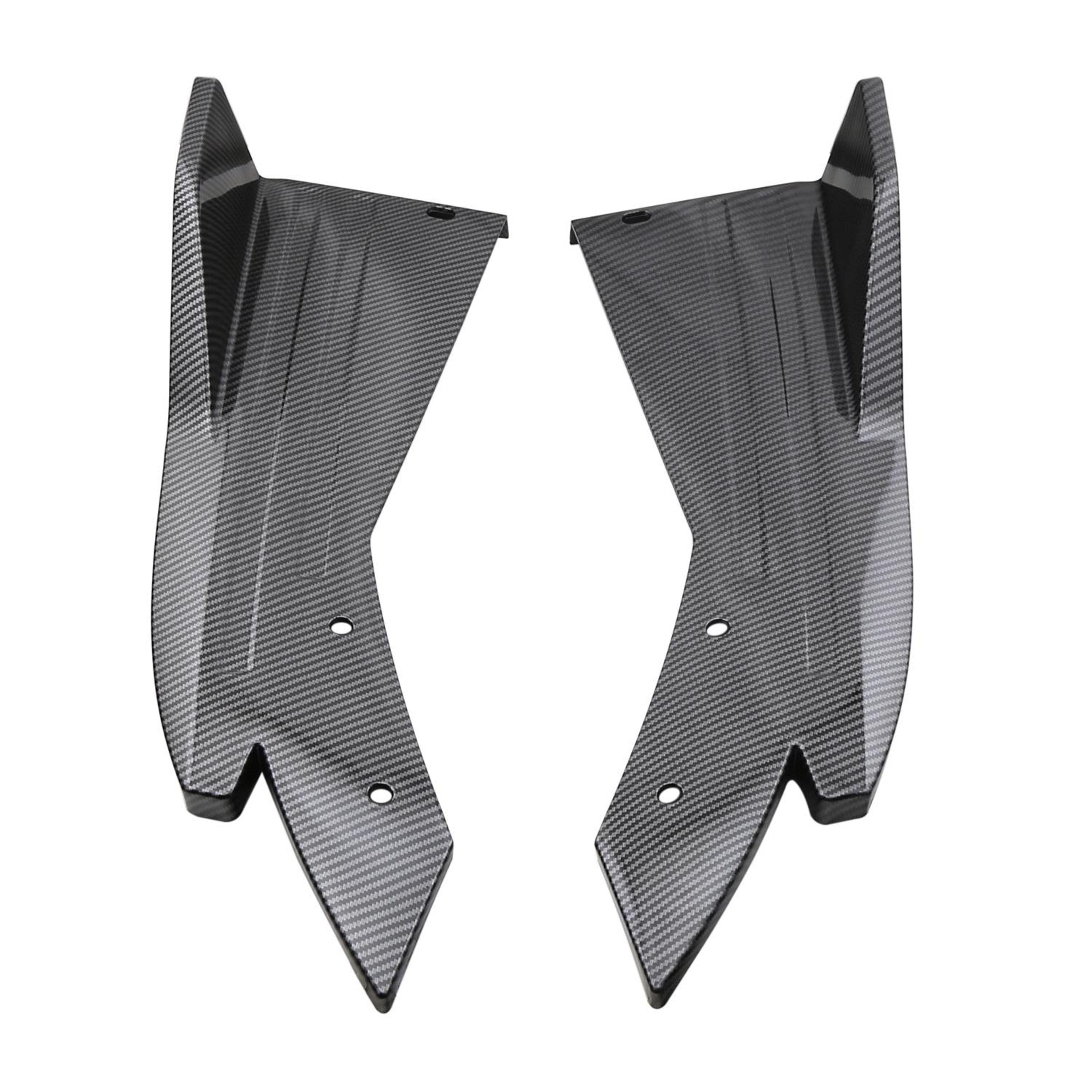 Universal Carbon Fiber Rear Bumper Corner Protector Lip Covers For Cars 0