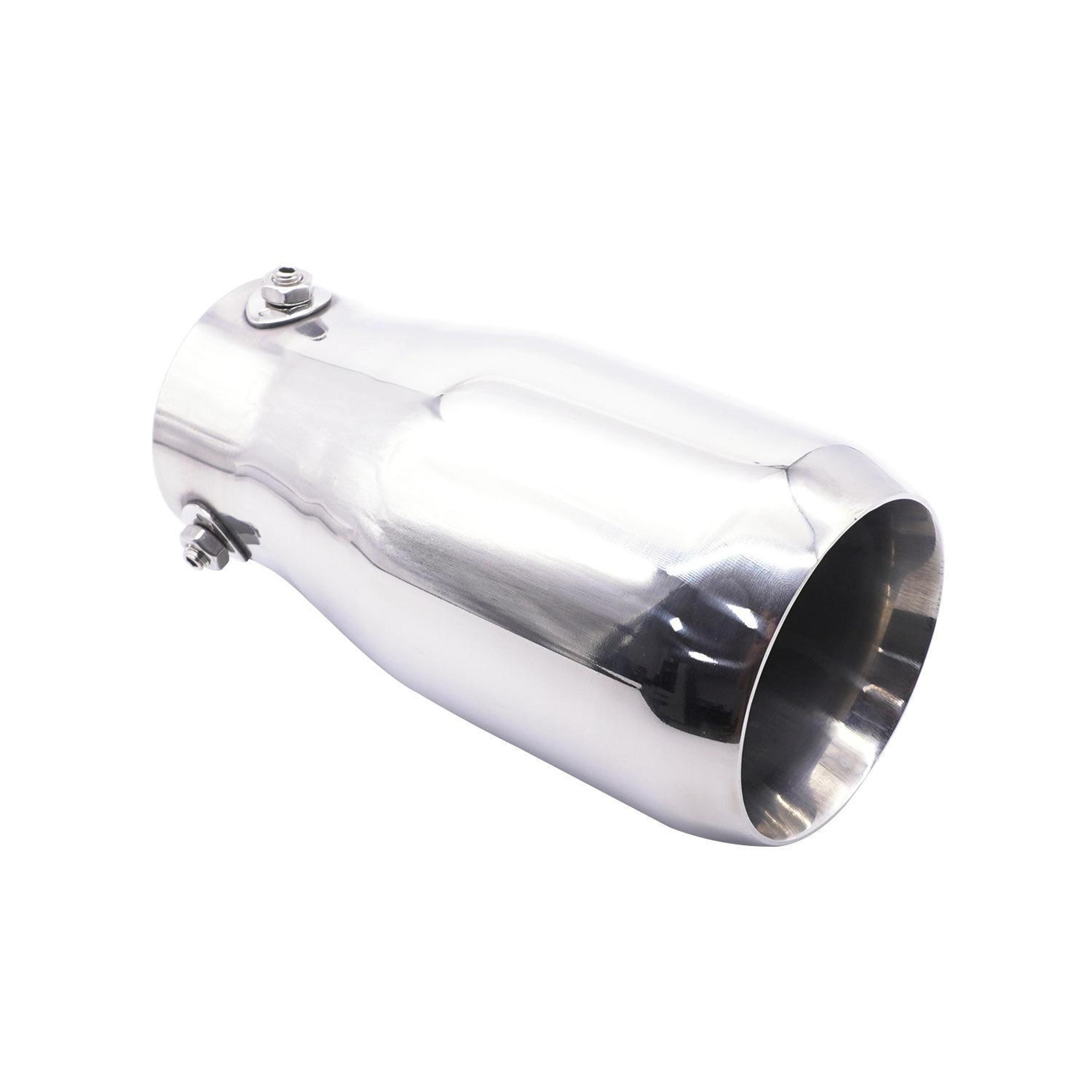 Universal Stainless Steel Exhaust Tip Double Layer Muffler Tail Pipe For Cars 0