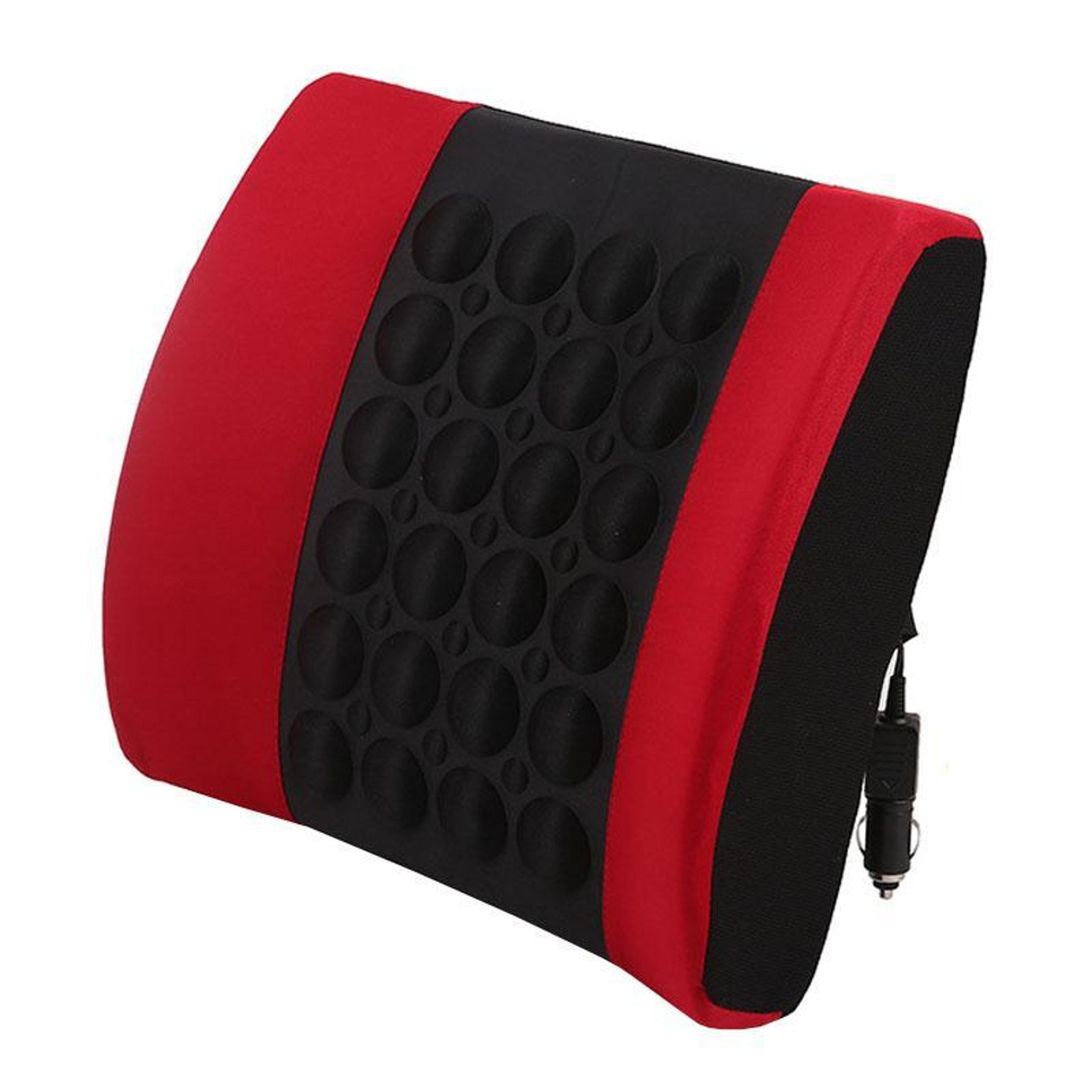 driverelax electric massage lumbar support cushion for cars ergonomic back support pad