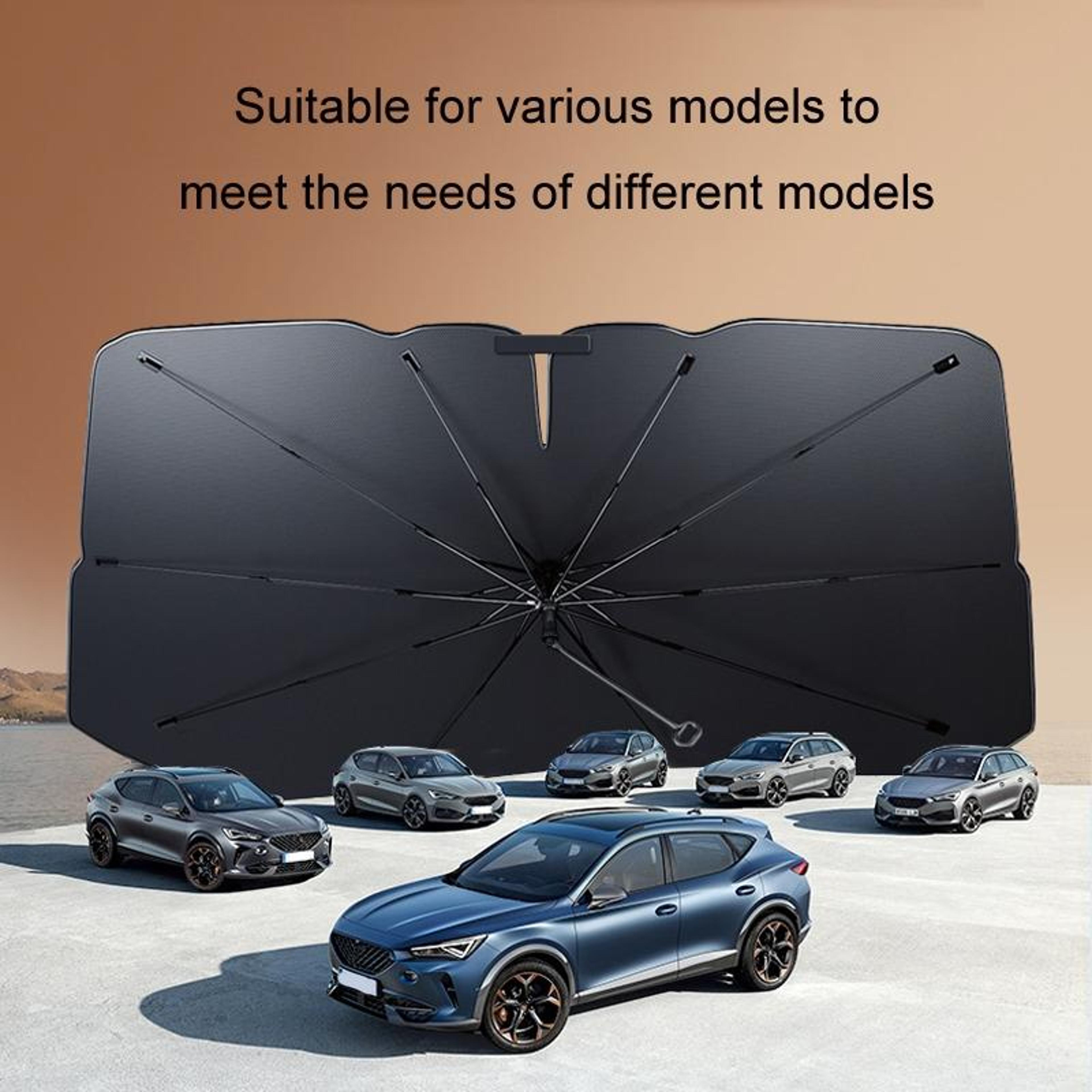 Titanium Car Windshield Sun Shade Umbrella Heat Insulation UV Protection Parasol 2