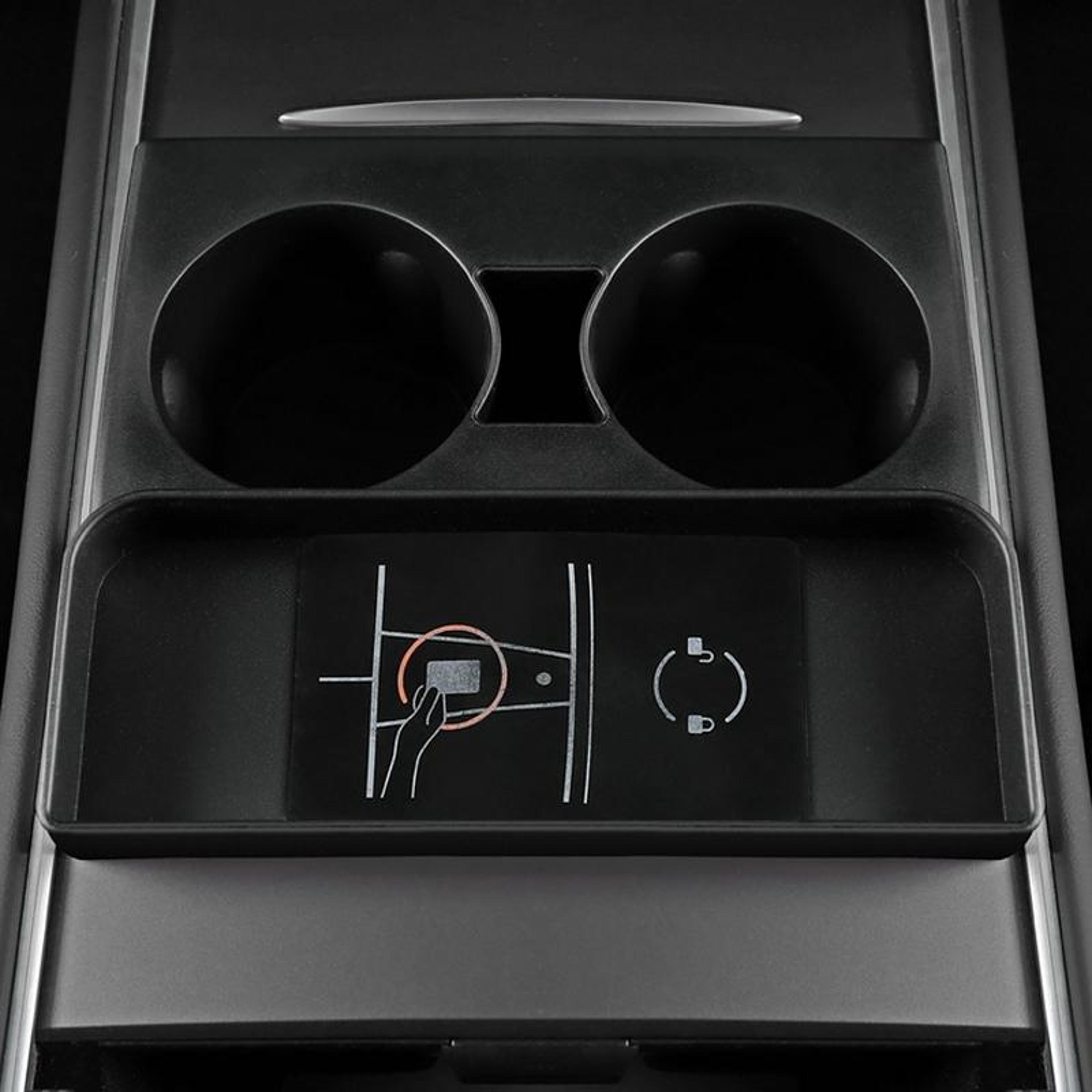 Tesla Model Silicone Cup Holder Insert Center Console Coaster And Drink Stabilizer 1