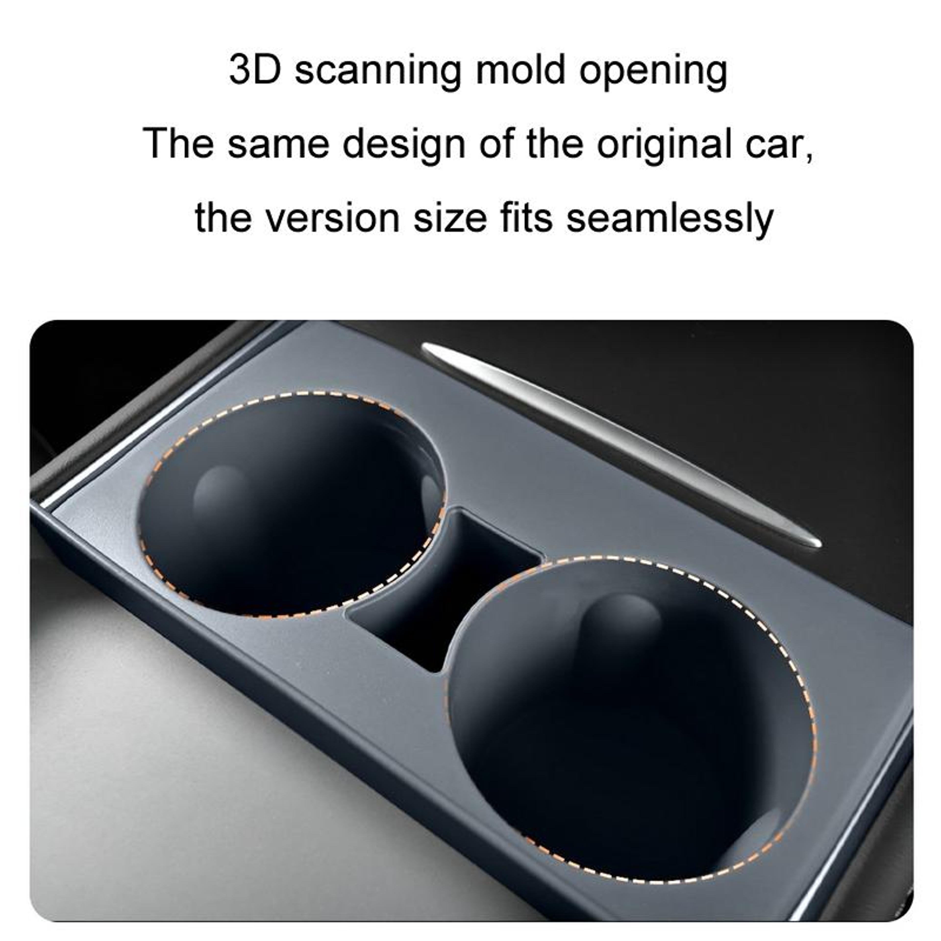 Tesla Model Silicone Cup Holder Insert Center Console Coaster And Drink Stabilizer 3