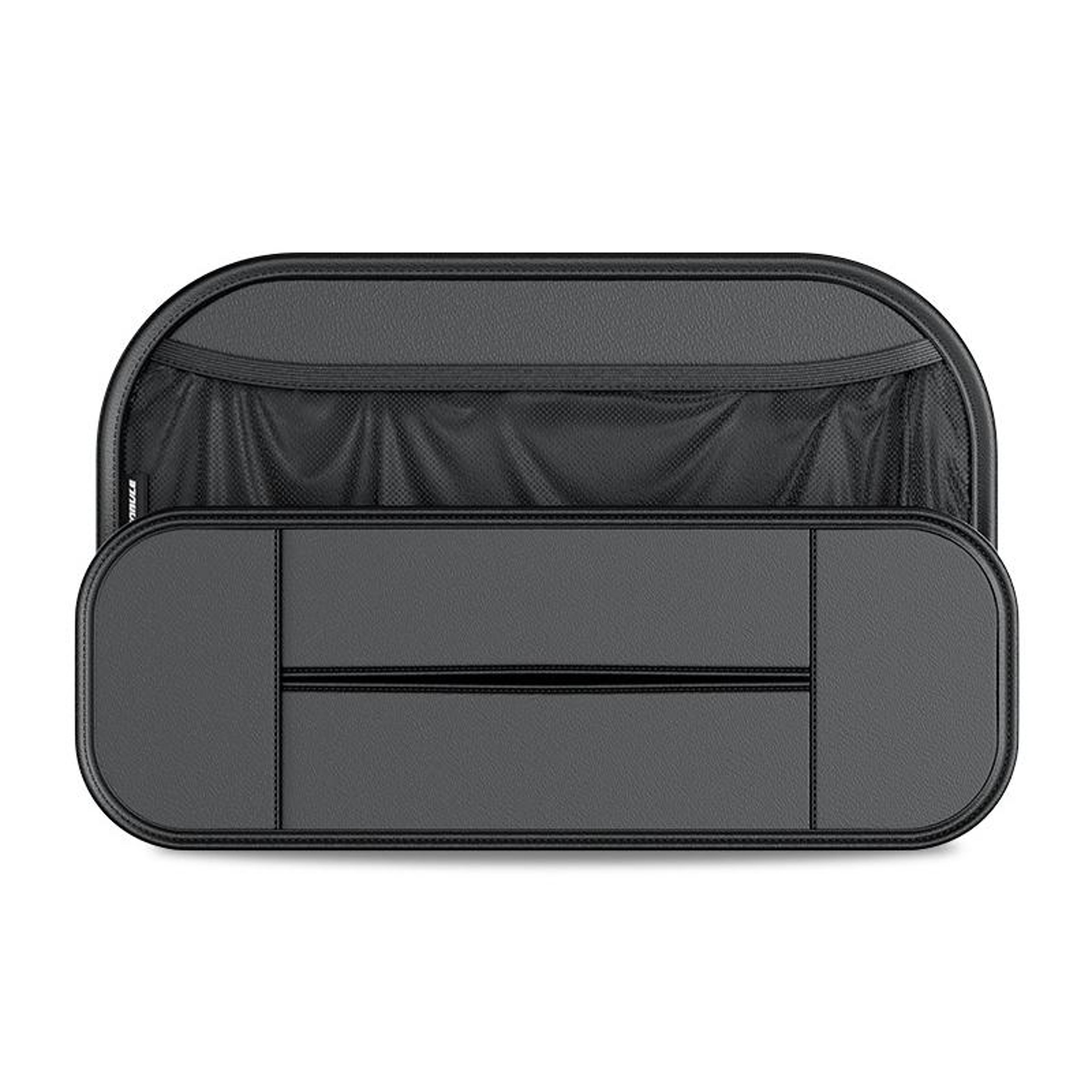 Leather Car Seat Back Organizer Storage Bag With Multi Pocket Car Seat Organizer 1