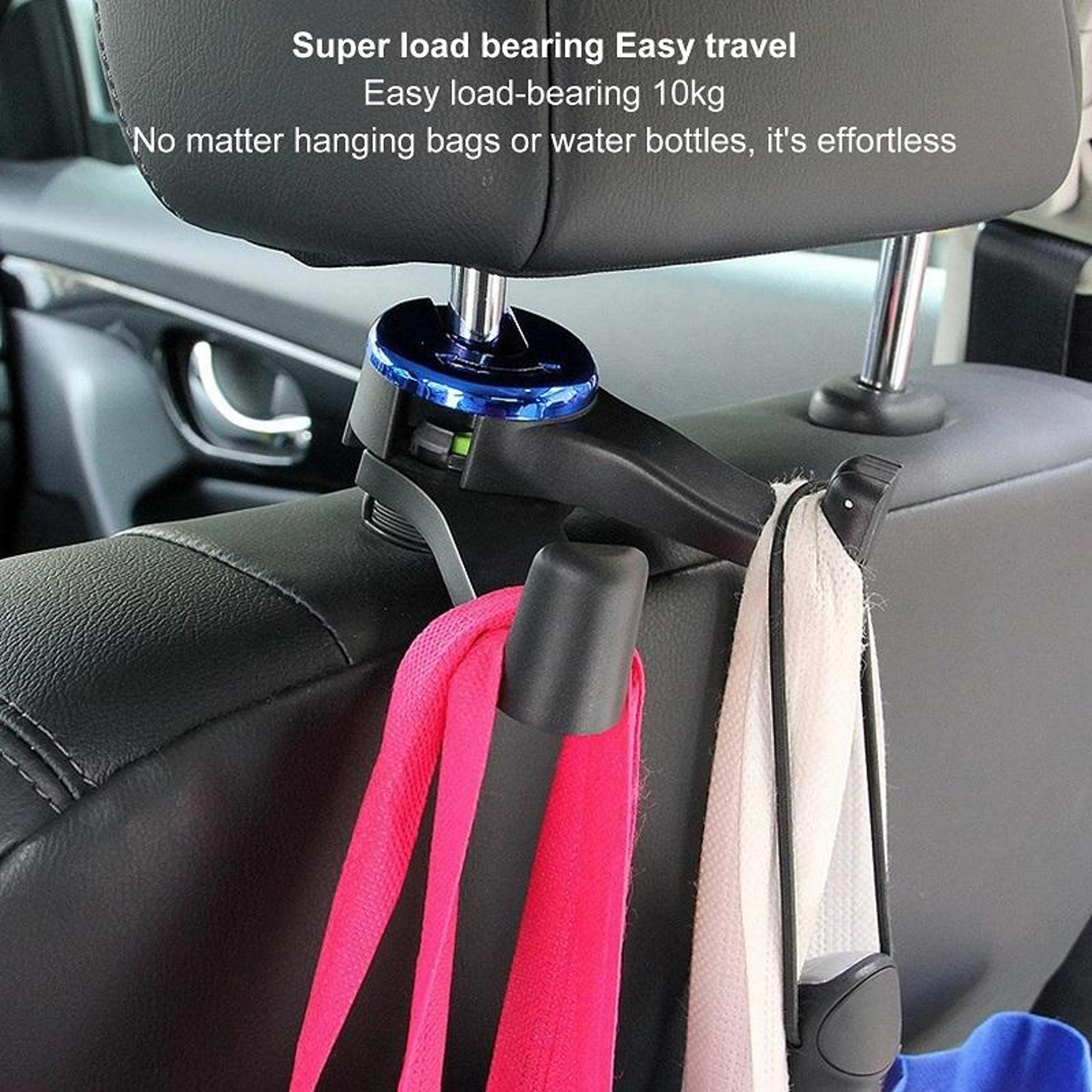 Car Seat Back Seat Phone Holder With Car Headrest Hook Dual Storage Organizer 7