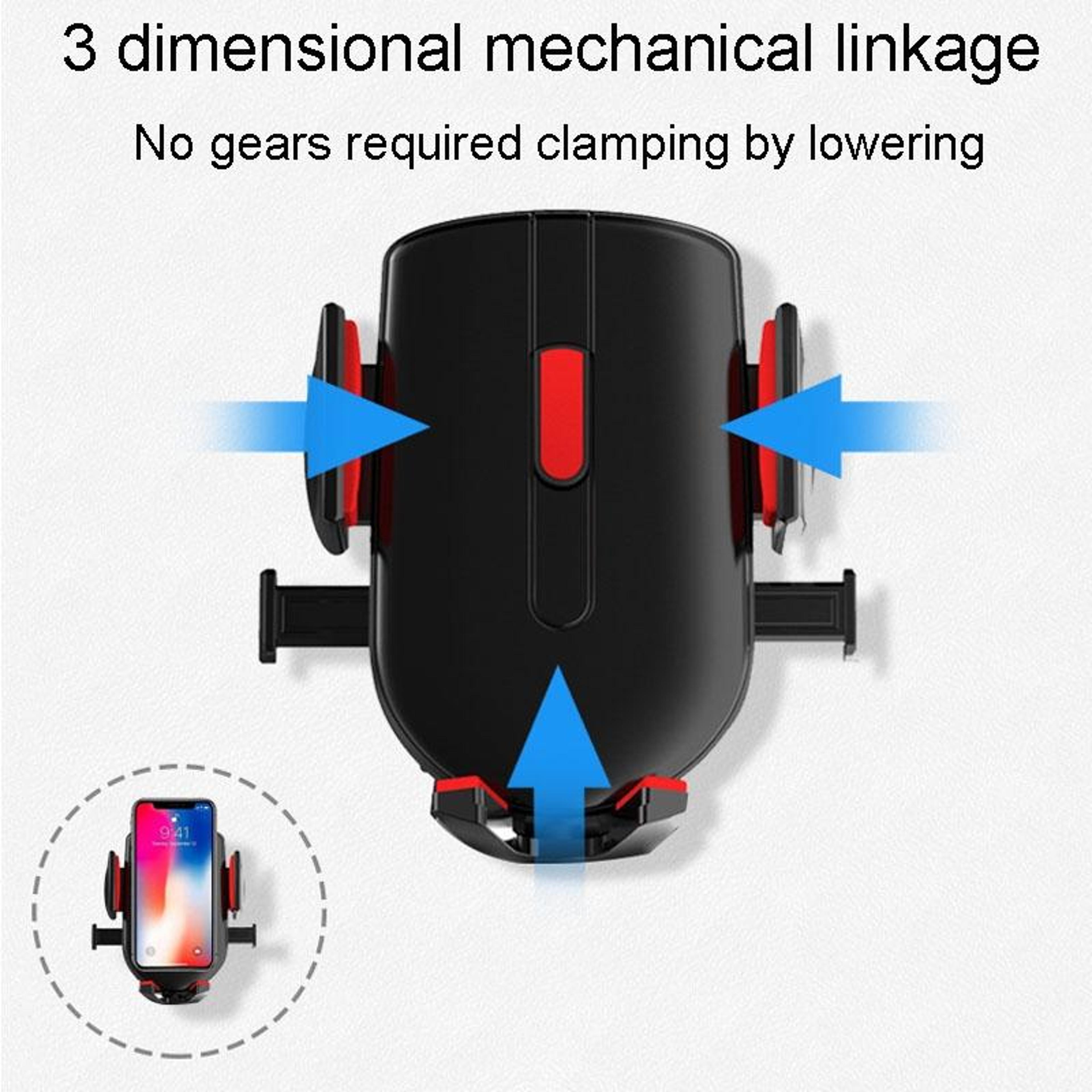 Universal Air Vent Car Phone Holder With Telescopic Arm Rotating Air Vent Phone Mount 6