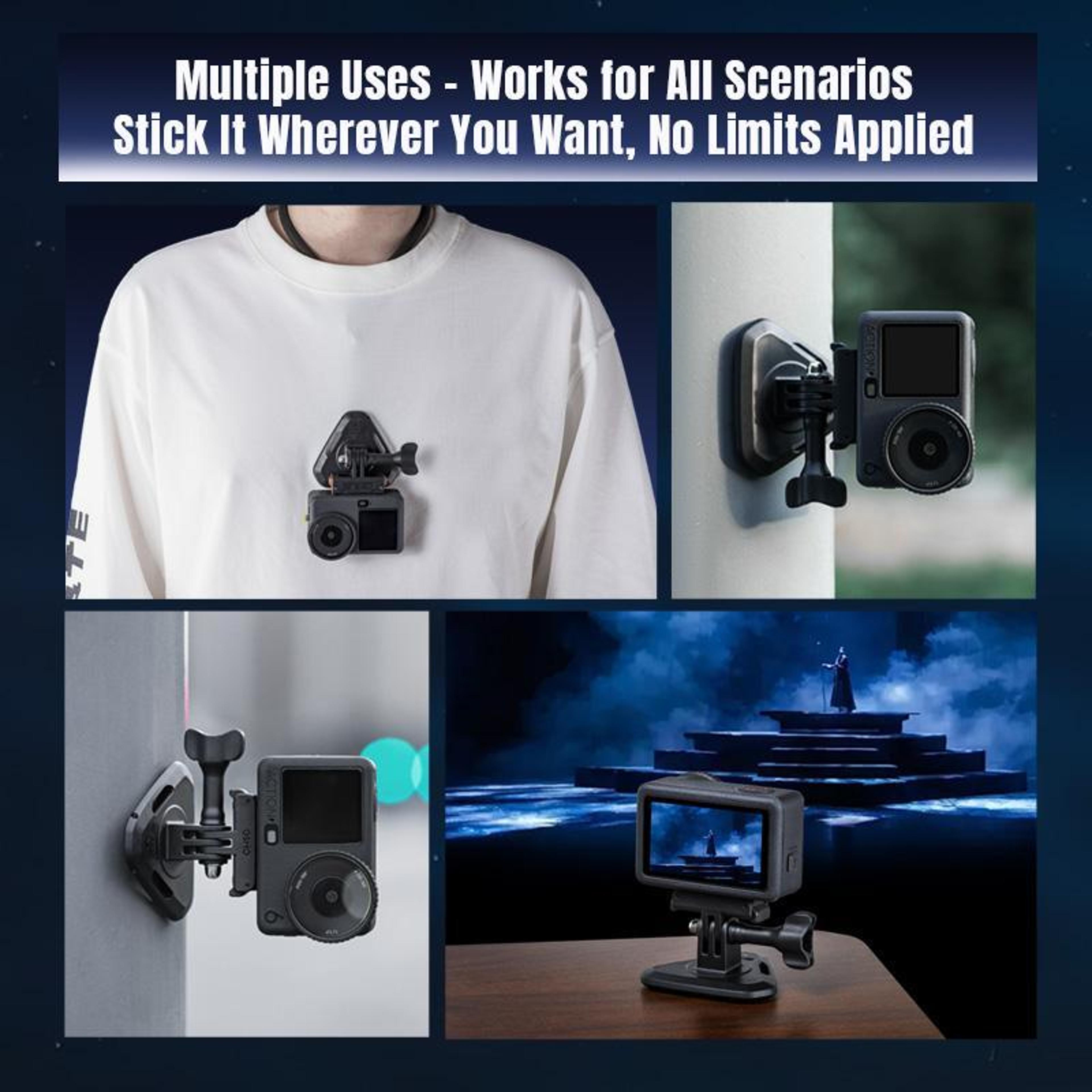 Magnetic Neck Mount For Action Camera POV Vlog Neck Strap Holder HandsFree Shooting 4