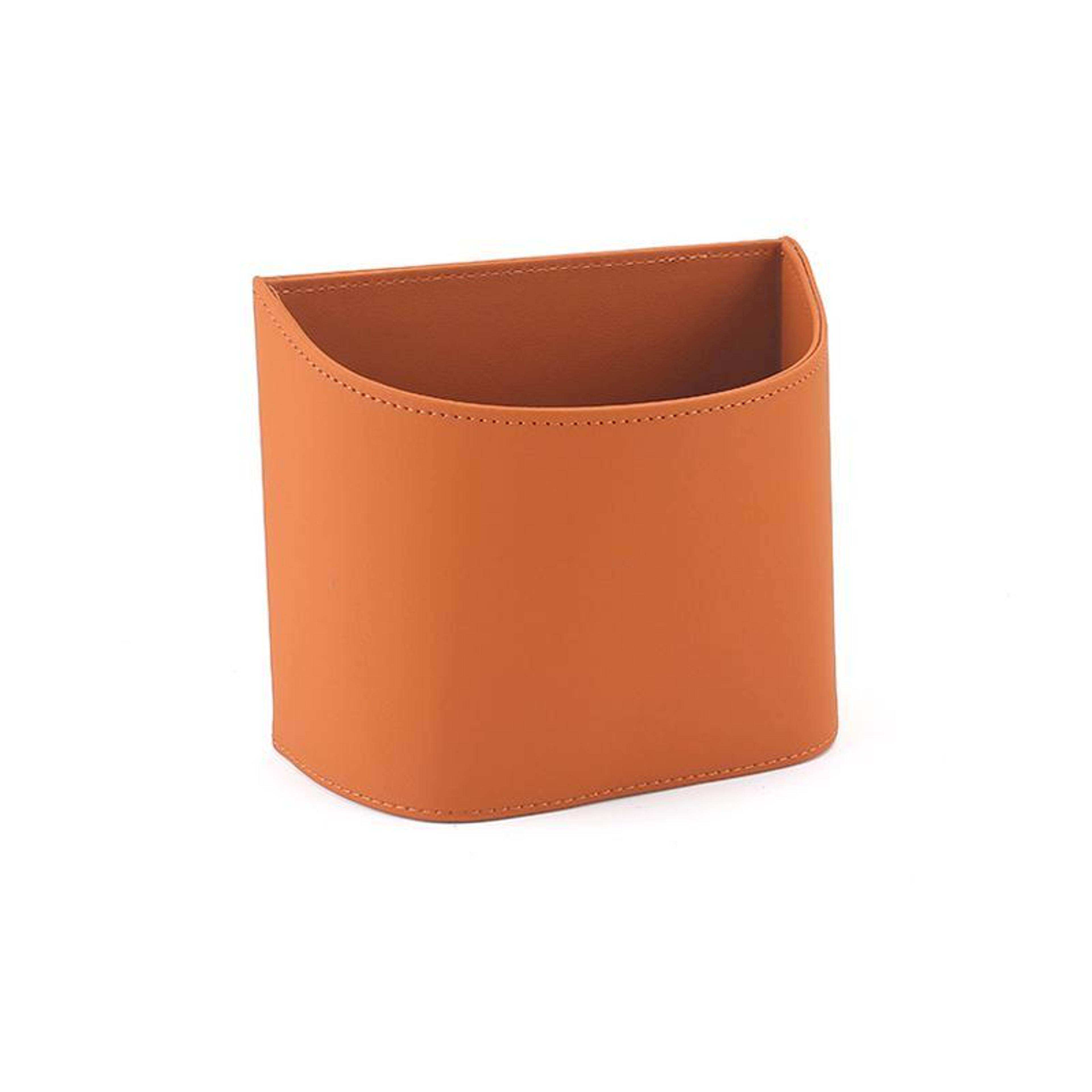 Premium Leather Car Trash Can Hanging Car Organizer Multifunctional Storage Box 10