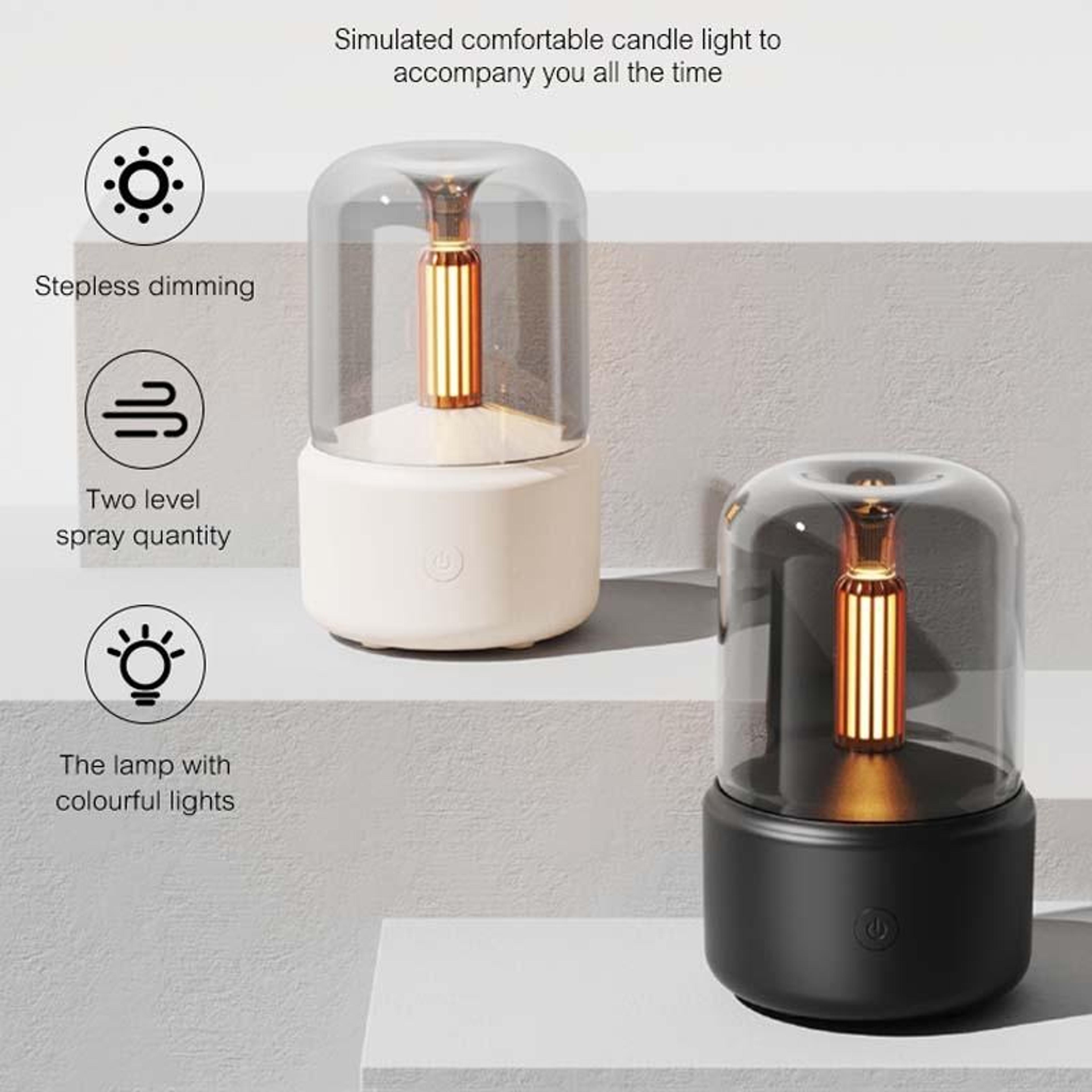 Candlelight Aroma Diffuser Essential Oil Diffuser USB Humidifier With LED Night Light 1
