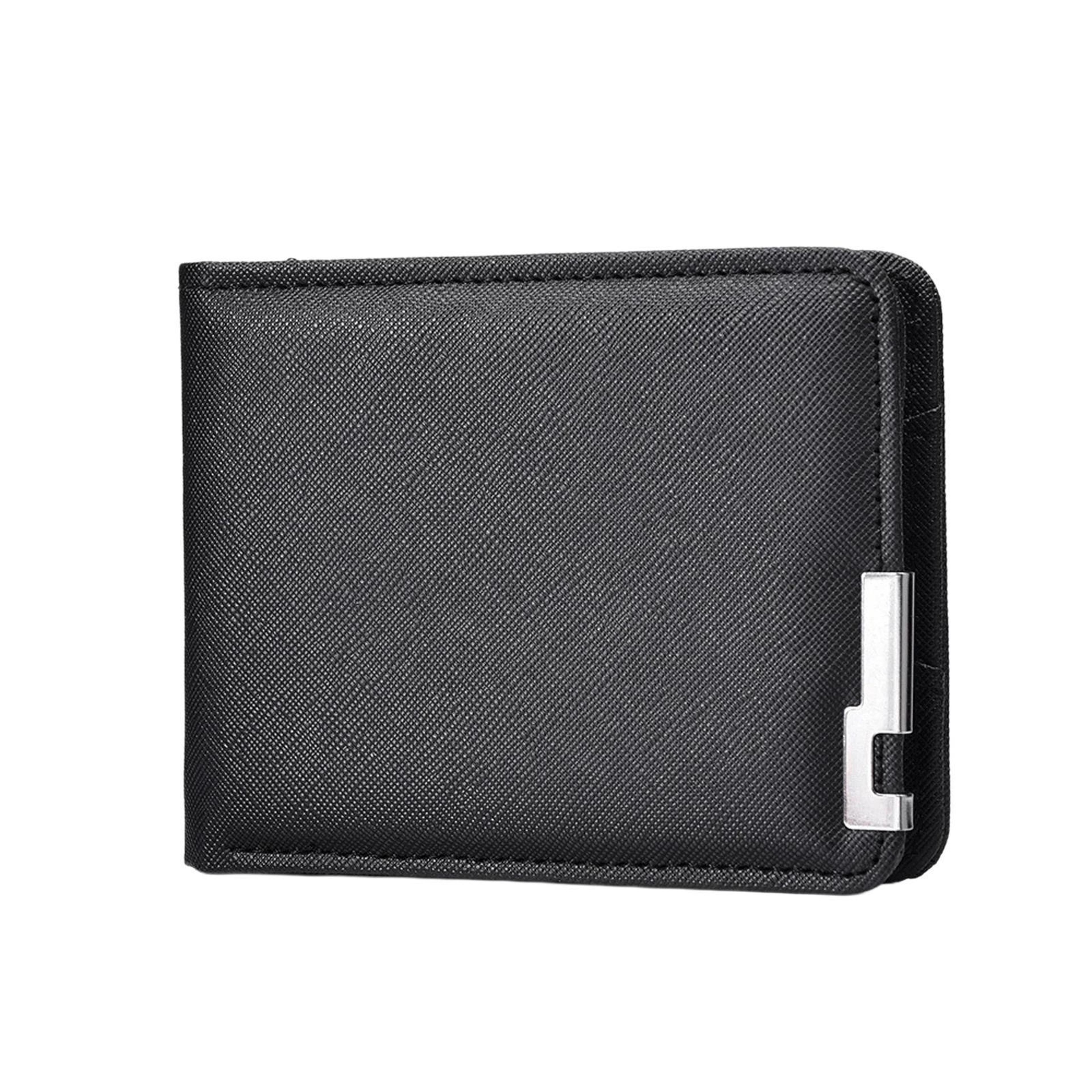 slim mens wallet minimalist pu leather card holder wallet with multi card slots