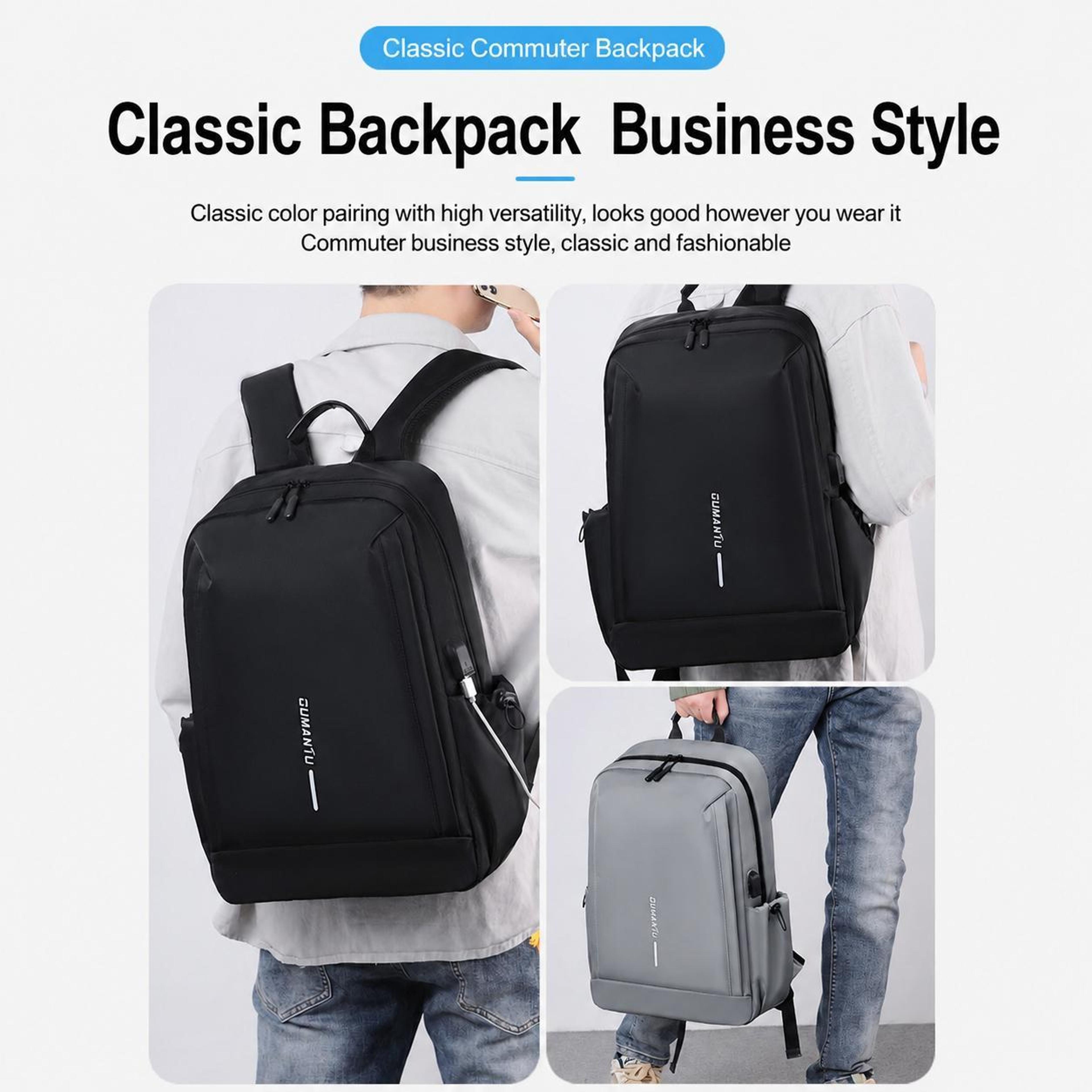 Business Laptop Backpack Waterproof Travel Backpack For Work And Daily Commute 10