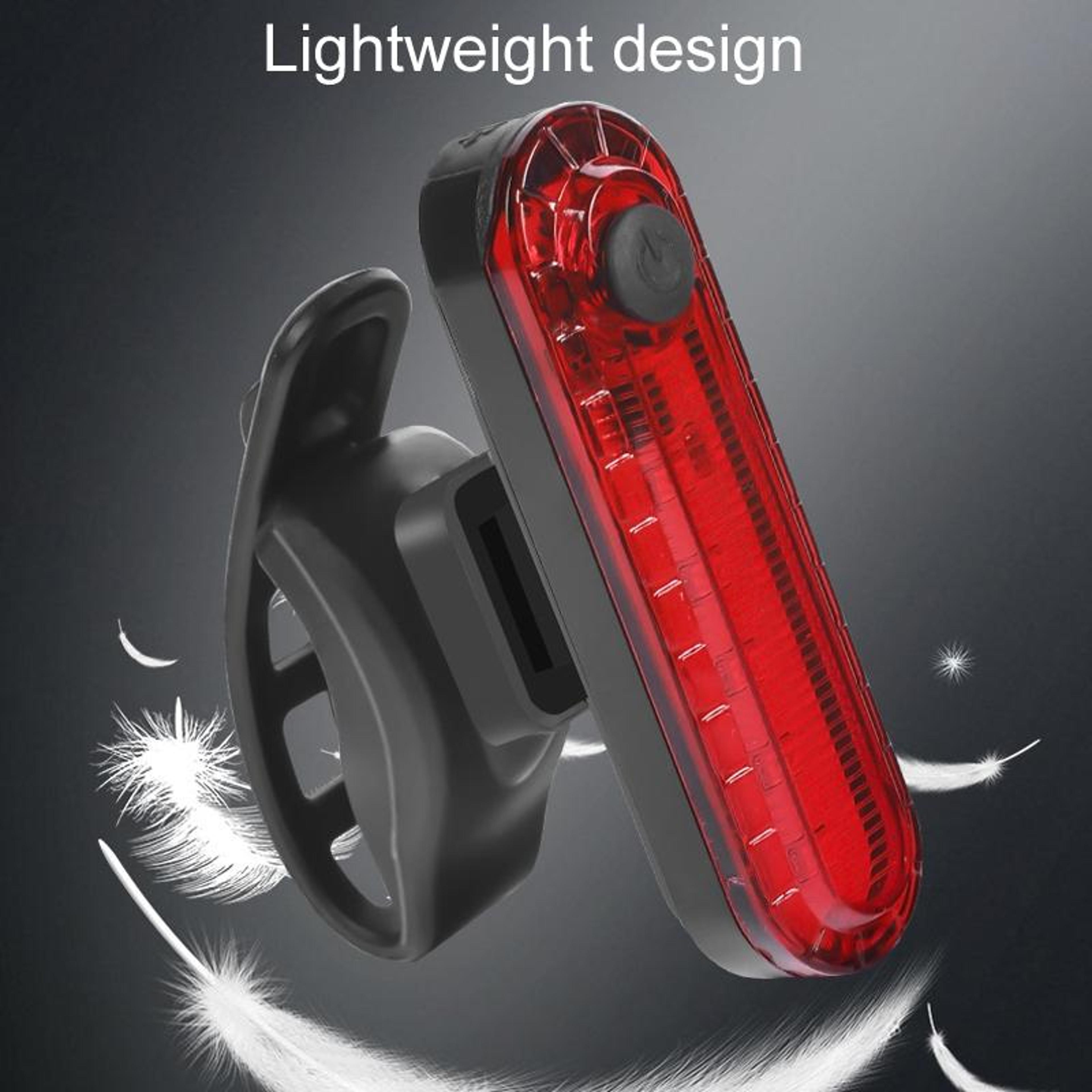 USB Rechargeable Bike Tail Light LED Bicycle Rear Safety Light For Mountain Bike Night Riding 7
