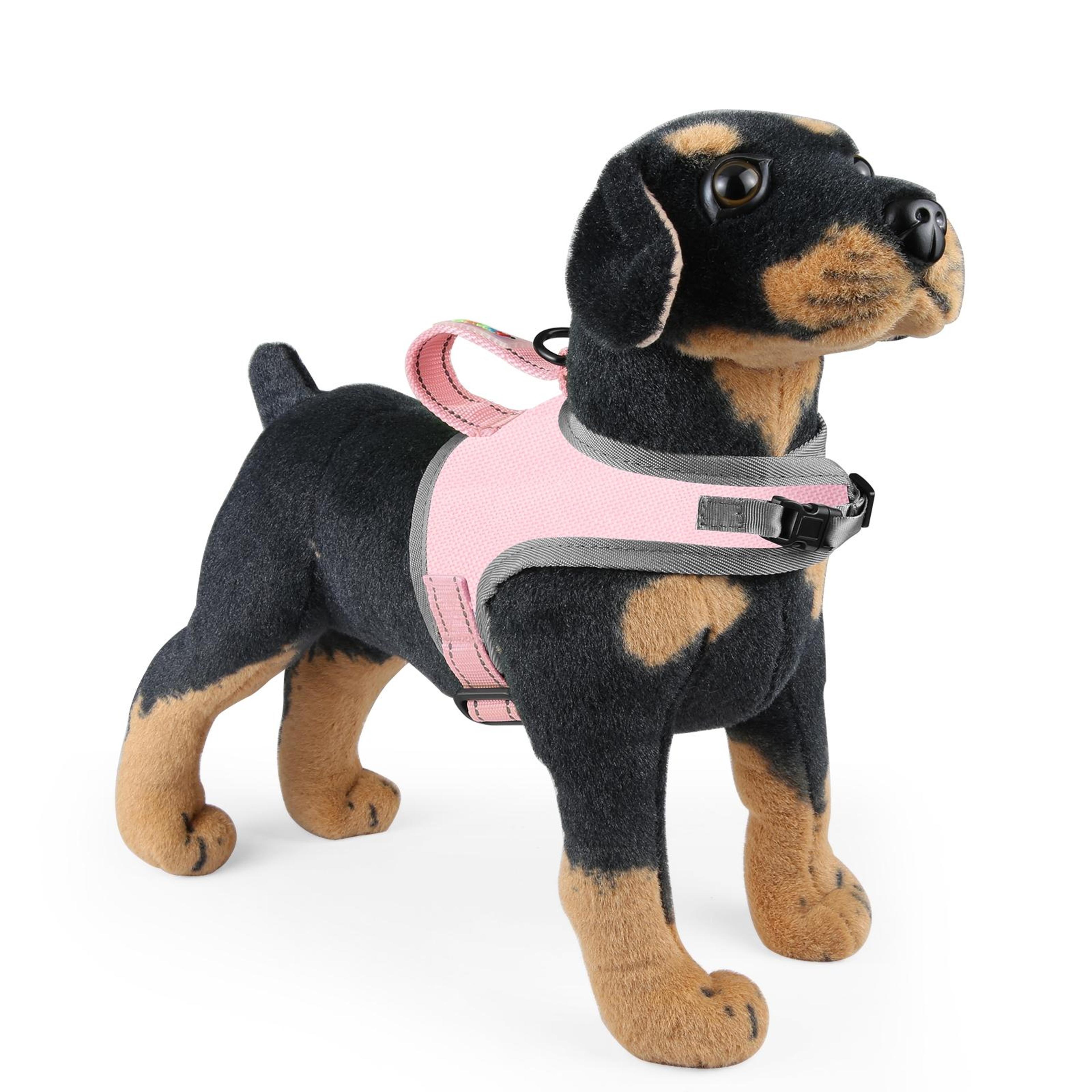 FunAdd Reflective Dog Harness Breathable Adjustable No Pull Pet Vest With Leash 1
