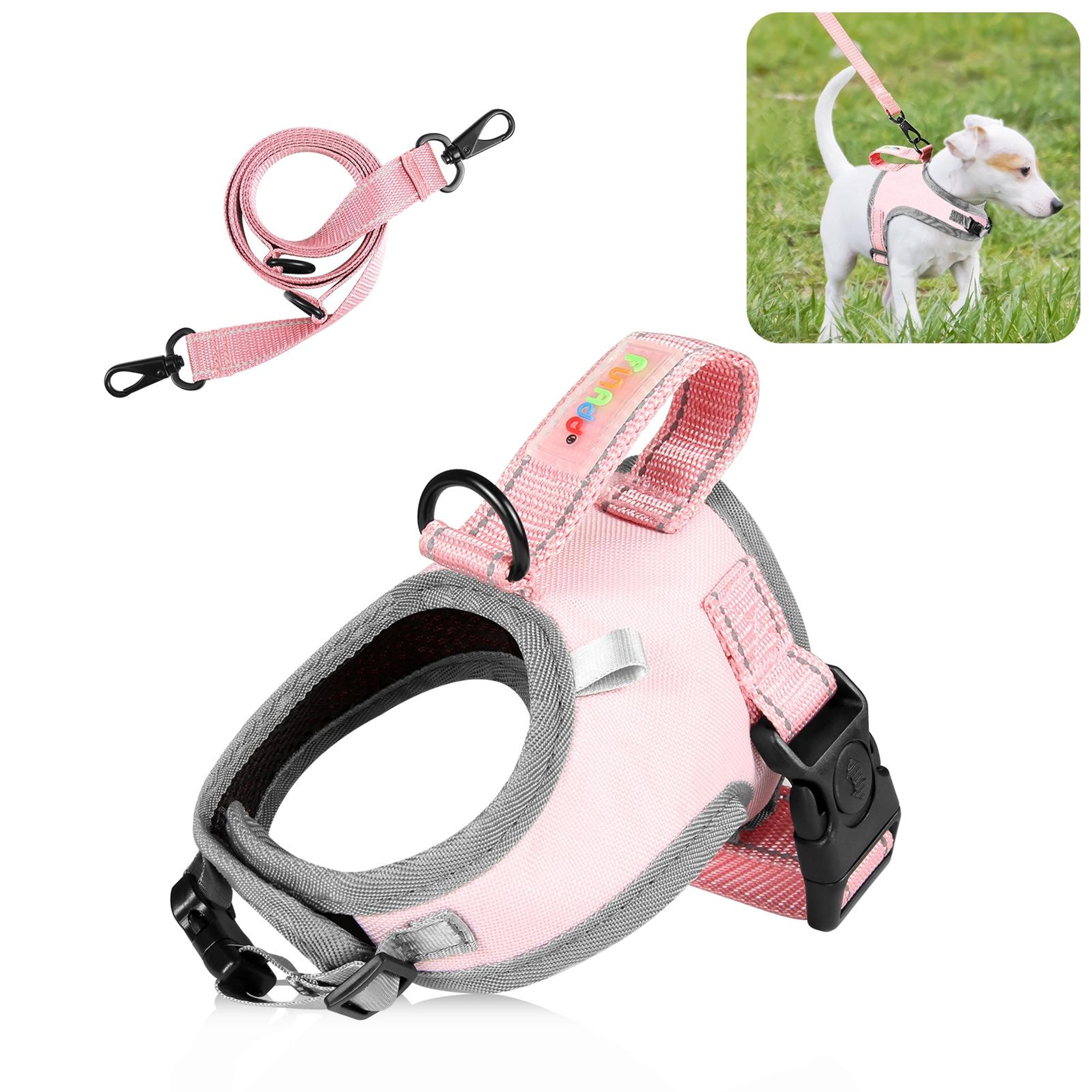 FunAdd Reflective Dog Harness Breathable Adjustable No Pull Pet Vest With Leash 11